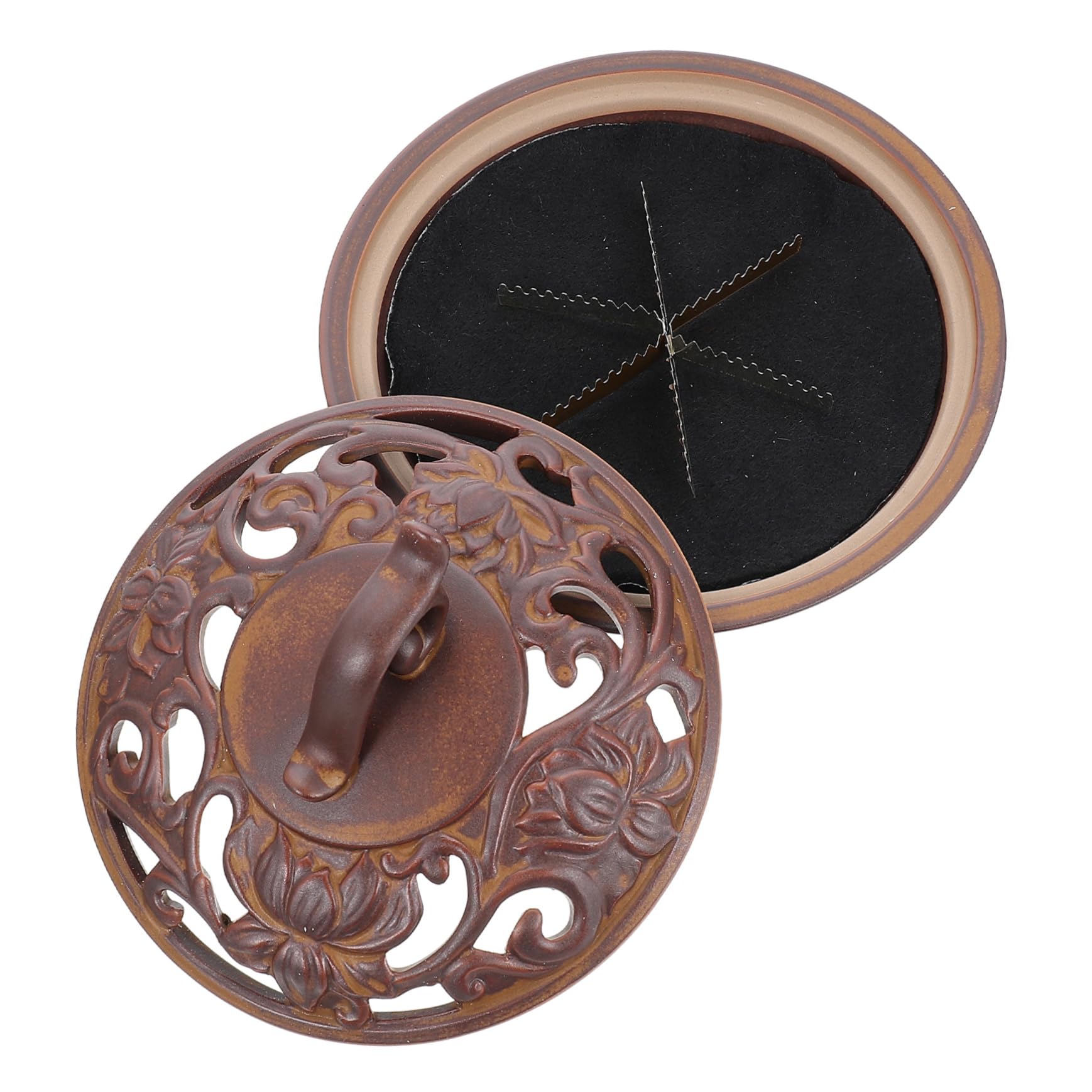 Keramik Räucherstäbchenhalter im Retro Bronze Stil für Innen