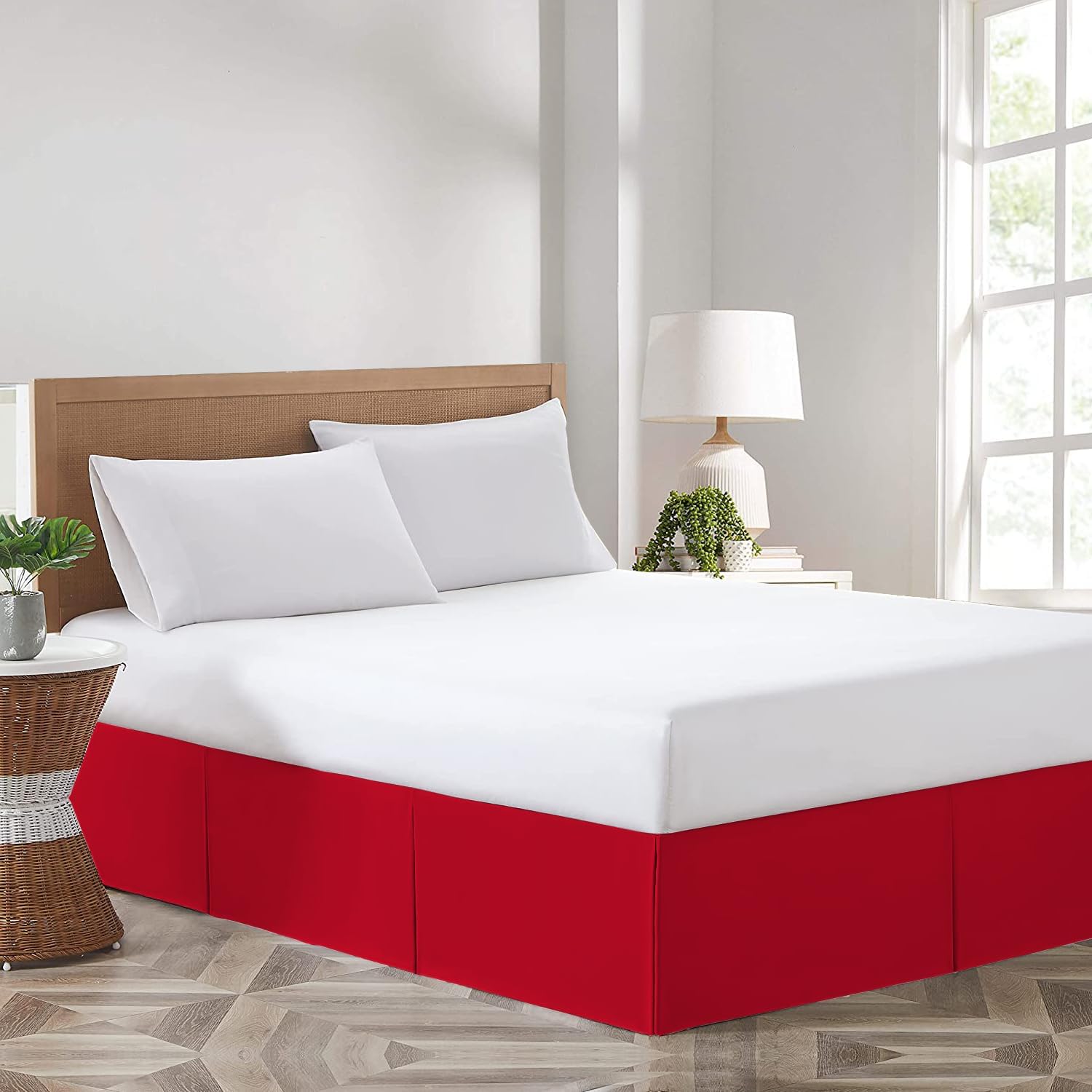 Dee's Collection Blood Red Magic Bed Skirt King Size 14