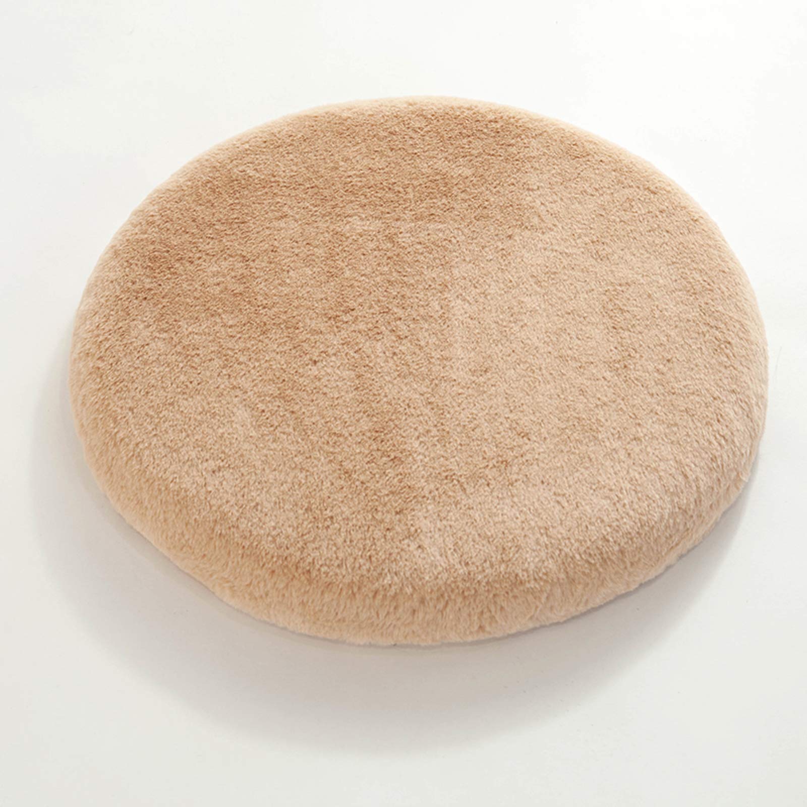 Cuscino per sedia in memory foam, per casa e ufficio, rotondo, antiscivolo, morbido, per meditazione, tappetino rilassante, colore cammello, 50 x 4,5 cm