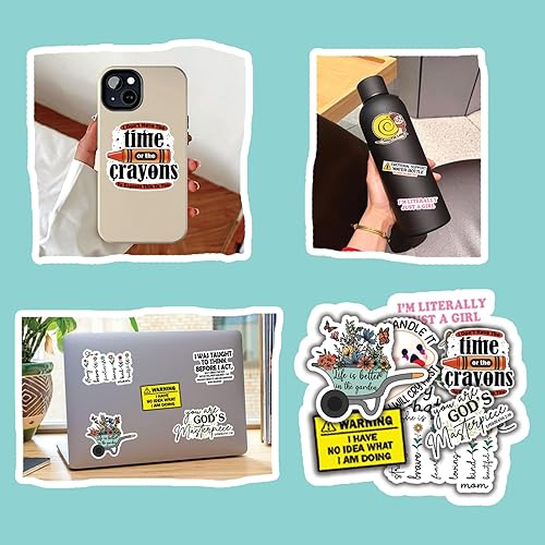 Miniatura 5 de (3Pcs) Go Away I'm Reading Stickers Motivational Quotes Stickers Decal Waterproof Vinyl Stickers Adult for Laptop Kindle Car Tumbler Water Bottle