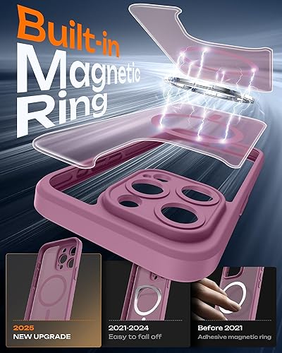 Miniatura 382 de TOCOL Funda magnética para iPhone 15 Pro Max, protección completa mejorada de la cámara, compatible con Magsafe, protección contra caídas, funda
