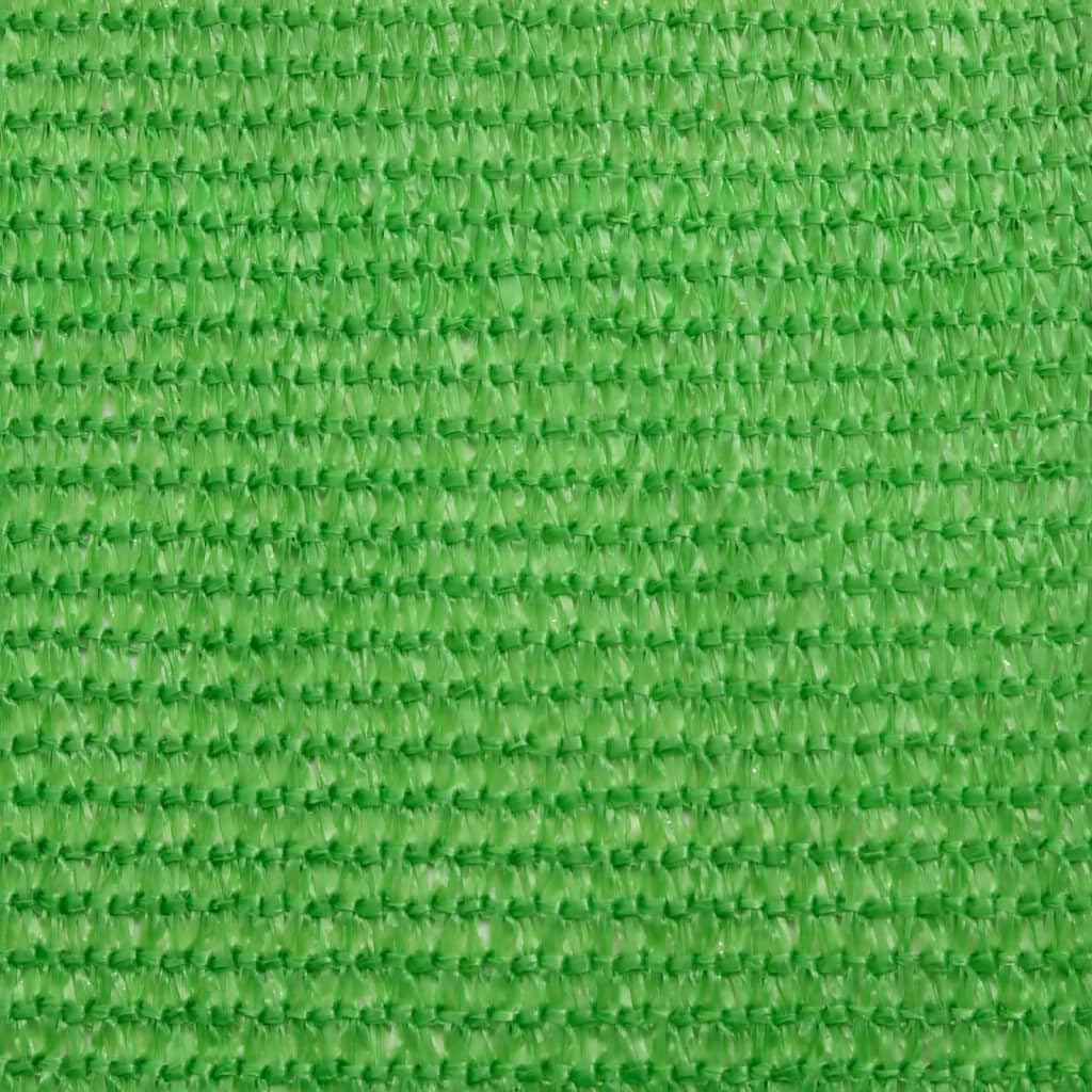 HDPE Sonnensegel 3x3 m Hellgrün Robustes Rastergewebe 90% UV-Schutz inkl. 4 Edelstahlbefestigungen und 4x1,5 m Seile Wind- und wasserdurchlässig für Garten Terrasse Balkon Wohnwagen