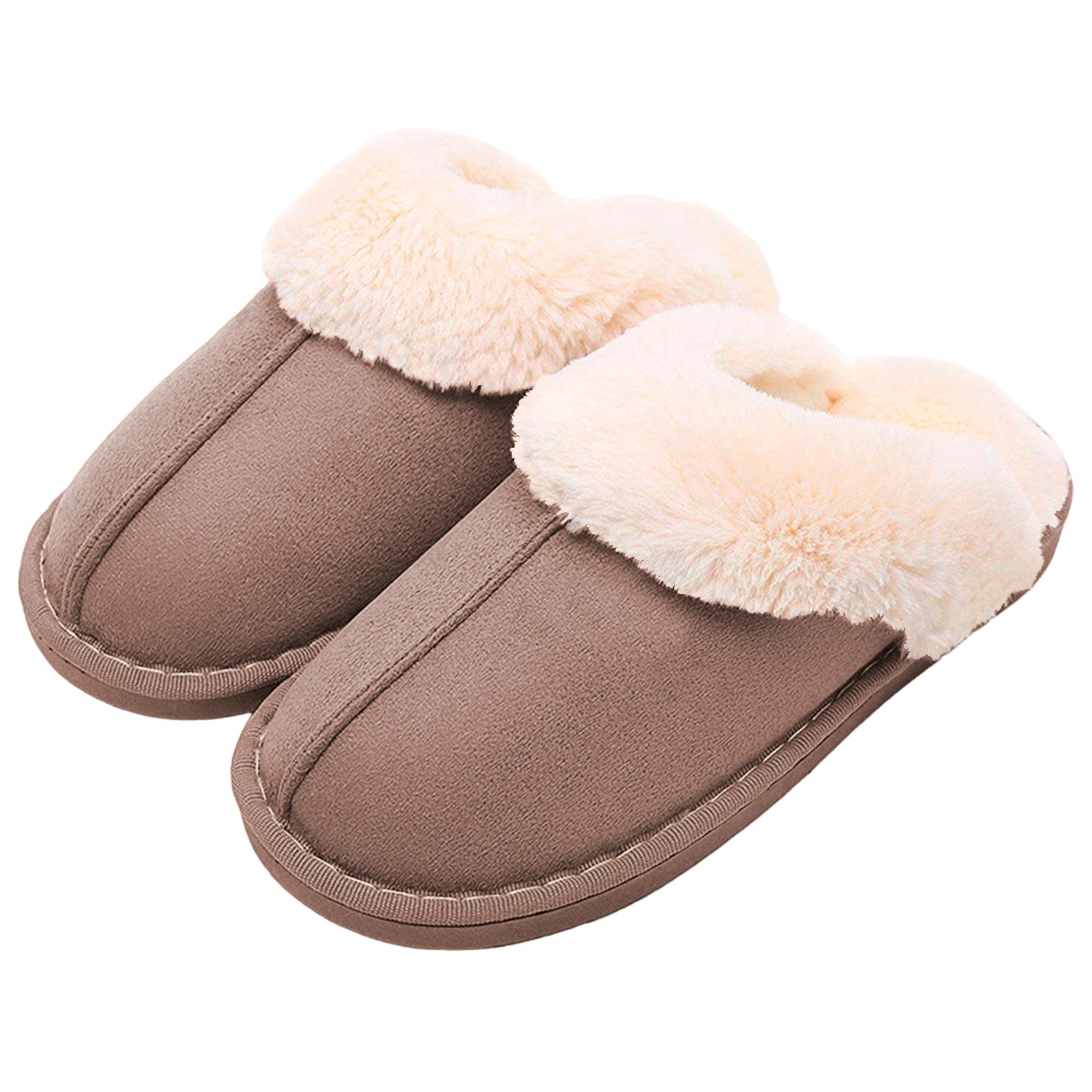 Bluelander Pantuflas Unisex Hombre y Mujer para Adultos, Calzado Cómodo y Cálidas Ideal para Toda Temporada, Material Flexibles y Antideslizante para Uso Interno y Externo en Hogar y Cualquier Sitio, Numeración del 23 al 28.5 cm - 24.5 cm - Café Oscuro