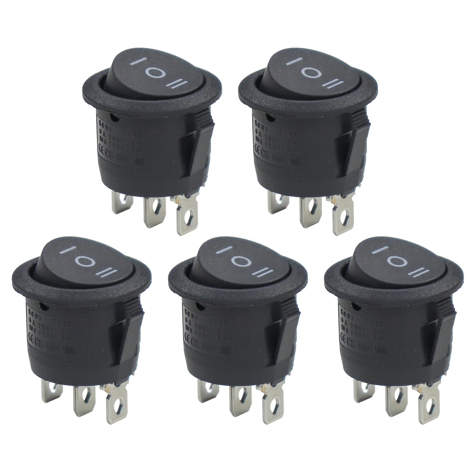 See full amazon price history chart for Electronic Spices KCD1 6A 250V AC ON-OFF-ON SPDT Round Shape 3 pin Rocker Switch (Black) Pack of 5 Electronic Spices KCD1 6A 250V AC ON-OFF-ON SPDT Round Shape 3 pin Rocker Switch (Black) Pack of 5 (B0D31BWF2G) Amazon Price History, Amazon Price Tracker