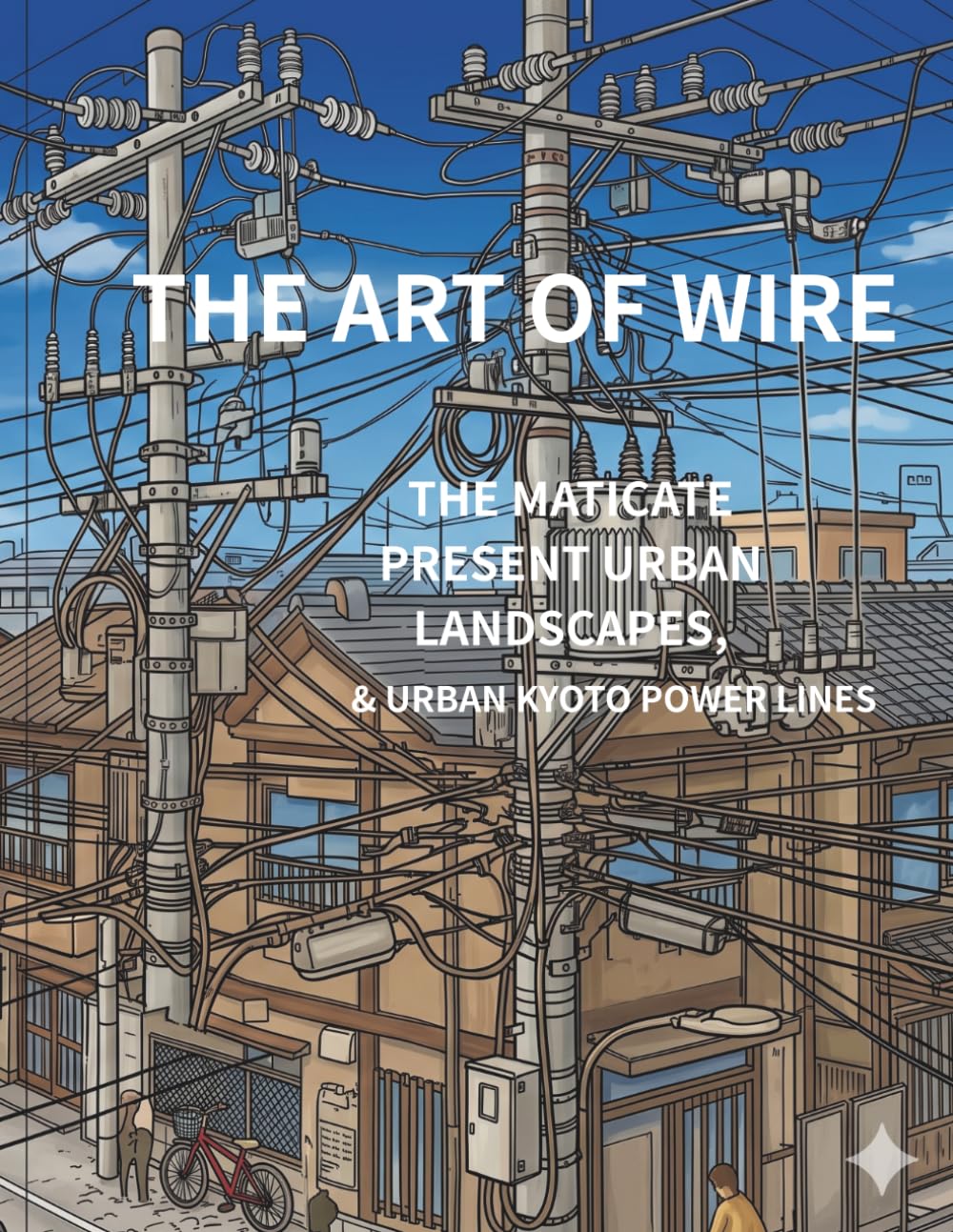 THE ART OF WIRE: Japanese Power Lines: An Intricate Urban Landscape Coloring Book for Adults Featuring 50 Nostalgic Aesthetic Scenes