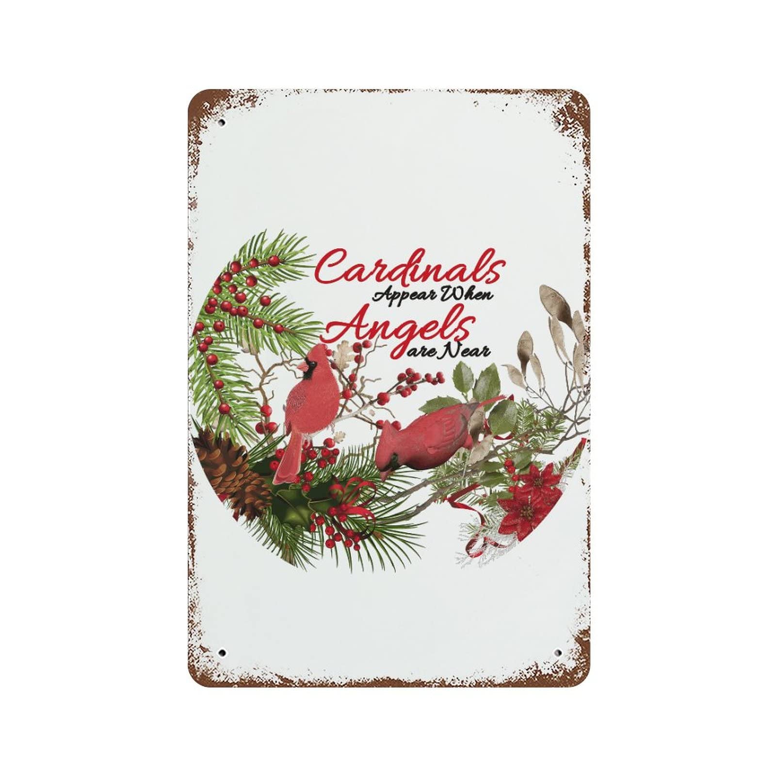 Plaque commémorative Cardinals en métal, cadeau souvenir de Loving Memory unique
