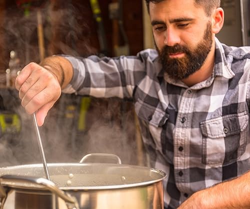 Miniatura 5 de Northern Brewer - Hervidor de cerveza de acero inoxidable MegaPot con marcas de volumen (30 galones con válvula)