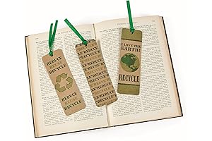 Nature-Nurturing Reading Companions: Earth Day-Themed Kraft Paper Bookmarks