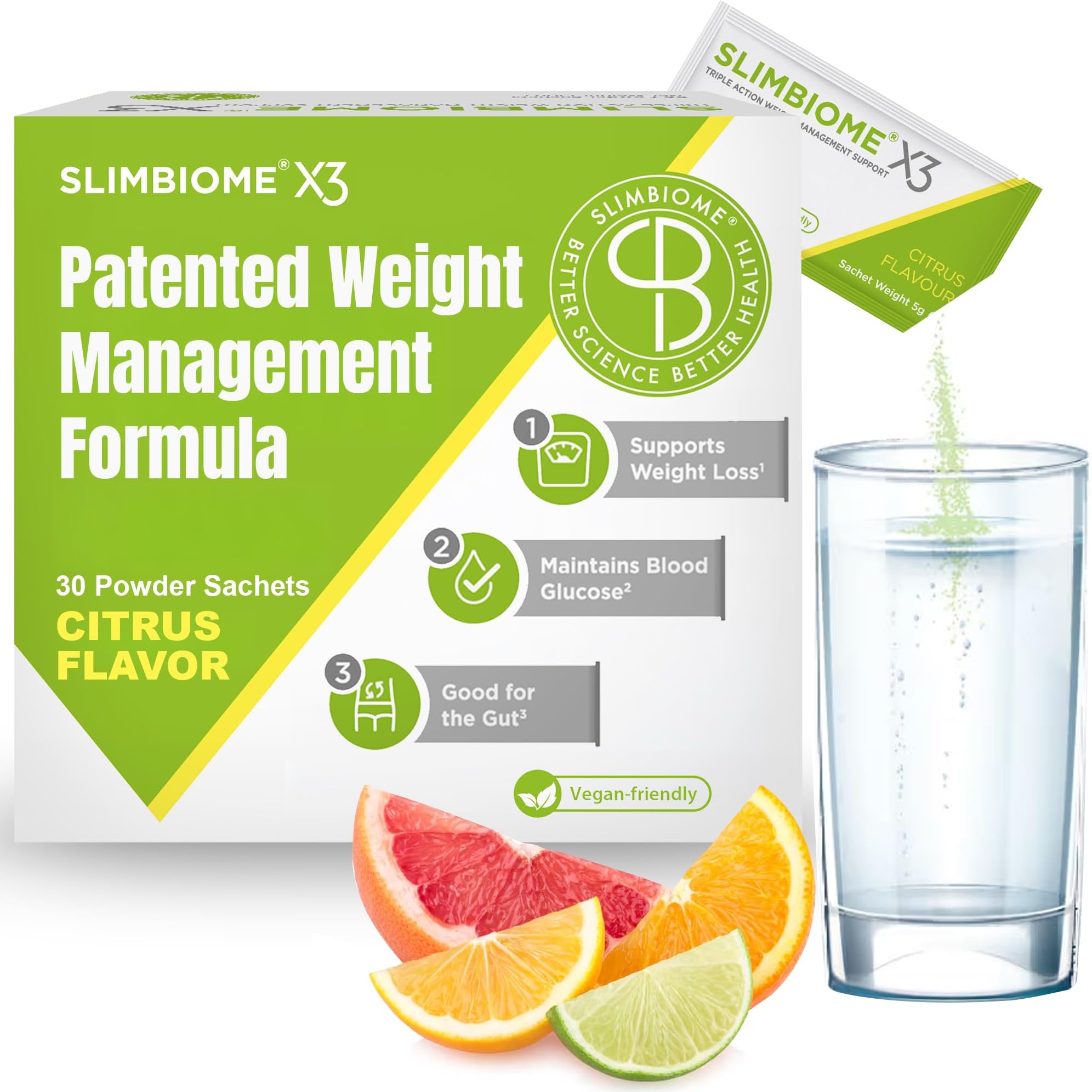 – Weight Loss Sachets for Women & Men - 30 Sachets Fat Burner GLP-1 Compatible - Prebiotic Fibre Supplement for Gut Health, Digestive & Microbiome Support - Appetite Suppressant Diet Pills