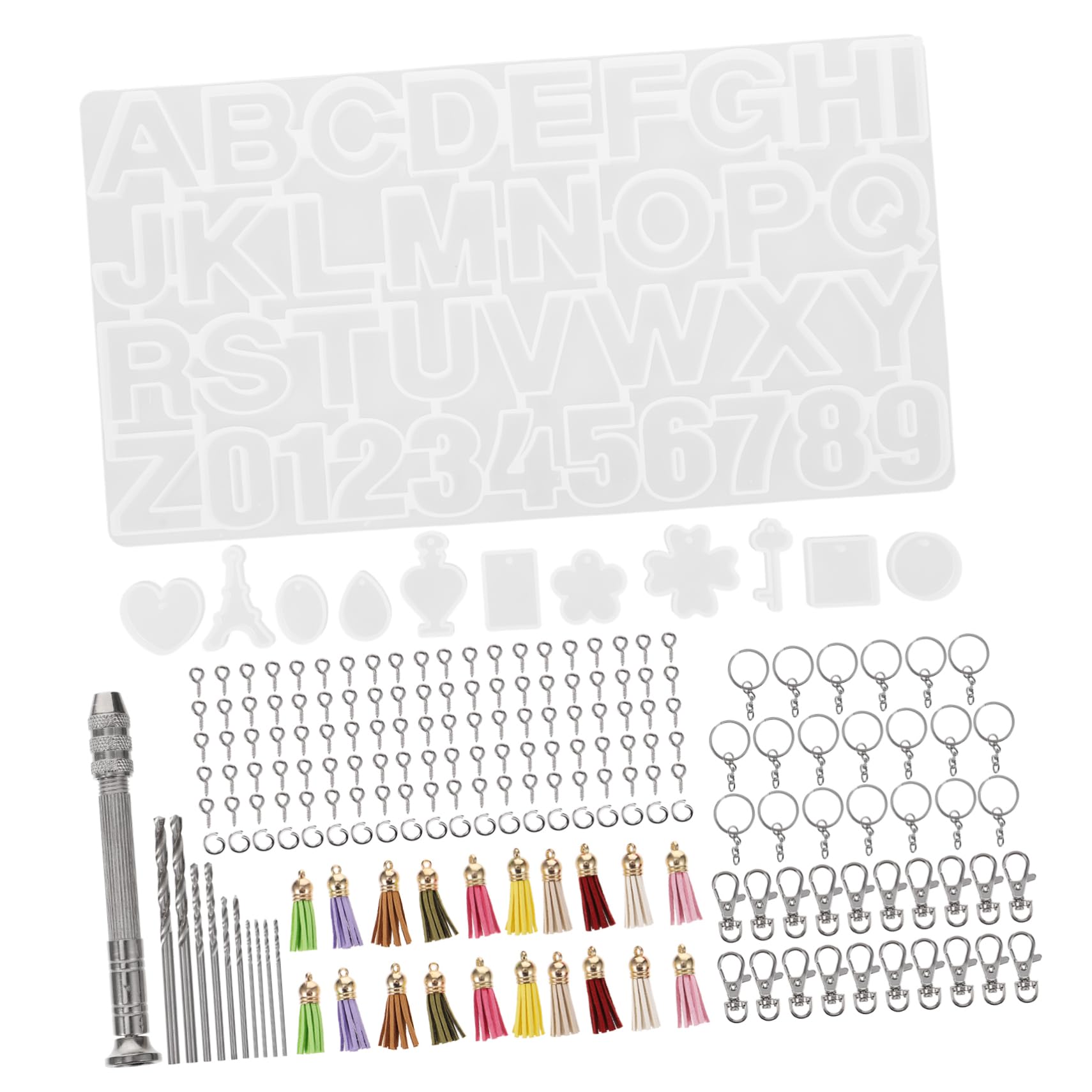 Moule en Silicone Lettres et Chiffres Diy, 1 Set pour Loisirs Créatifs
