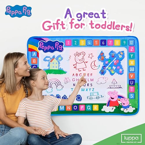 Miniatura 8 de Peppa Pig - Tapete reutilizable para garabatos de agua para niños, tablero de dibujo a color, para niños de 3 años en adelante, para niñas y niños