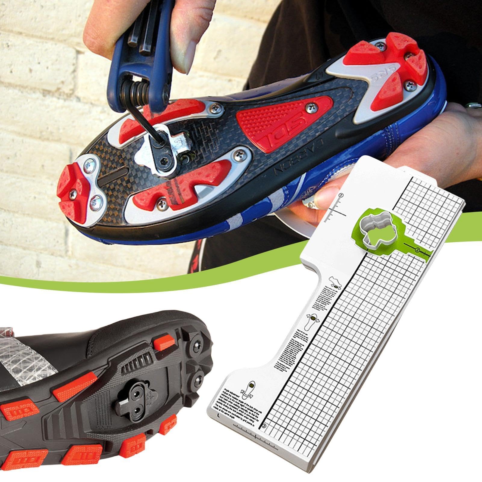 Cleat Adjuster - Easy to Use Cleat Adjustment Tool, Cycling Shoe Cleat Adjuster | Cleats Fitting Tool, Cleat Adjuster Suitable for Road Bikes, Mountain Bikes
