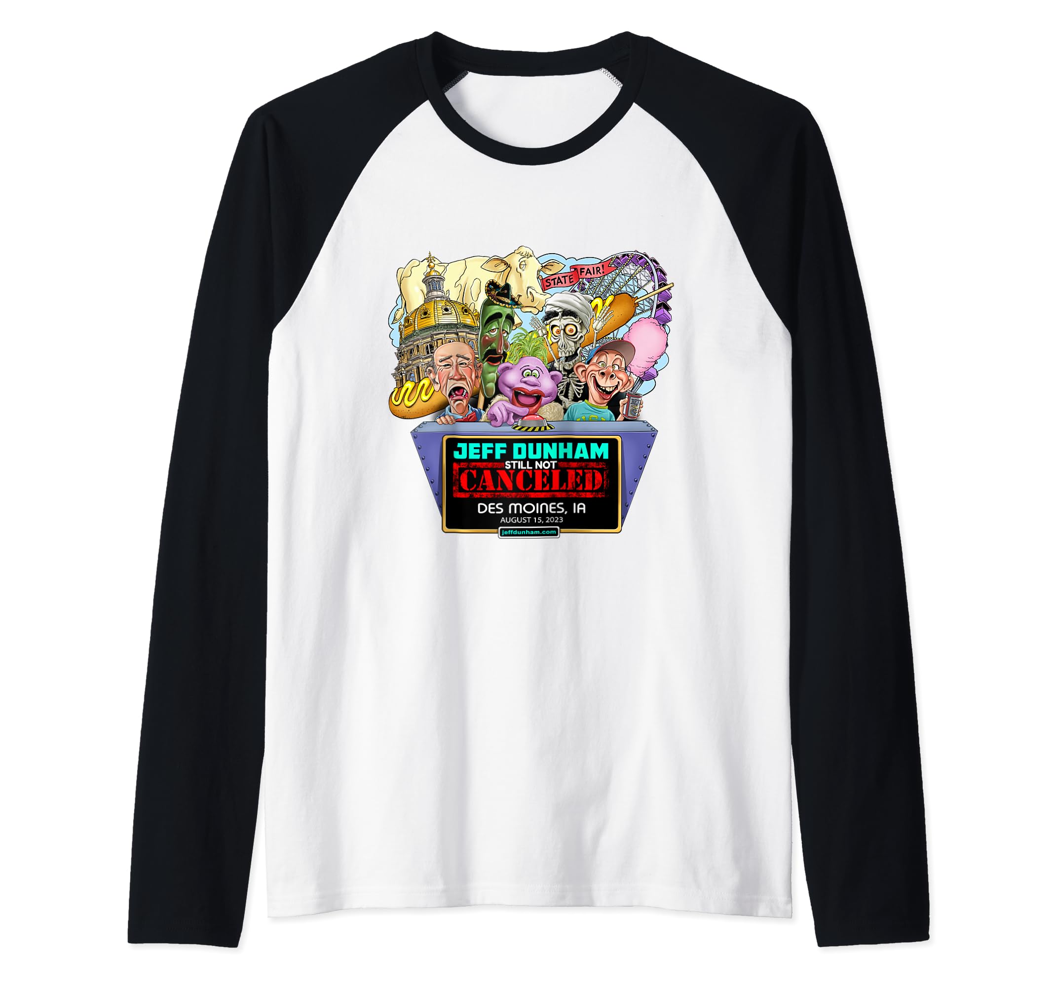 Jeff DunhamDes Moines, IA (2023) Raglan Baseball Tee