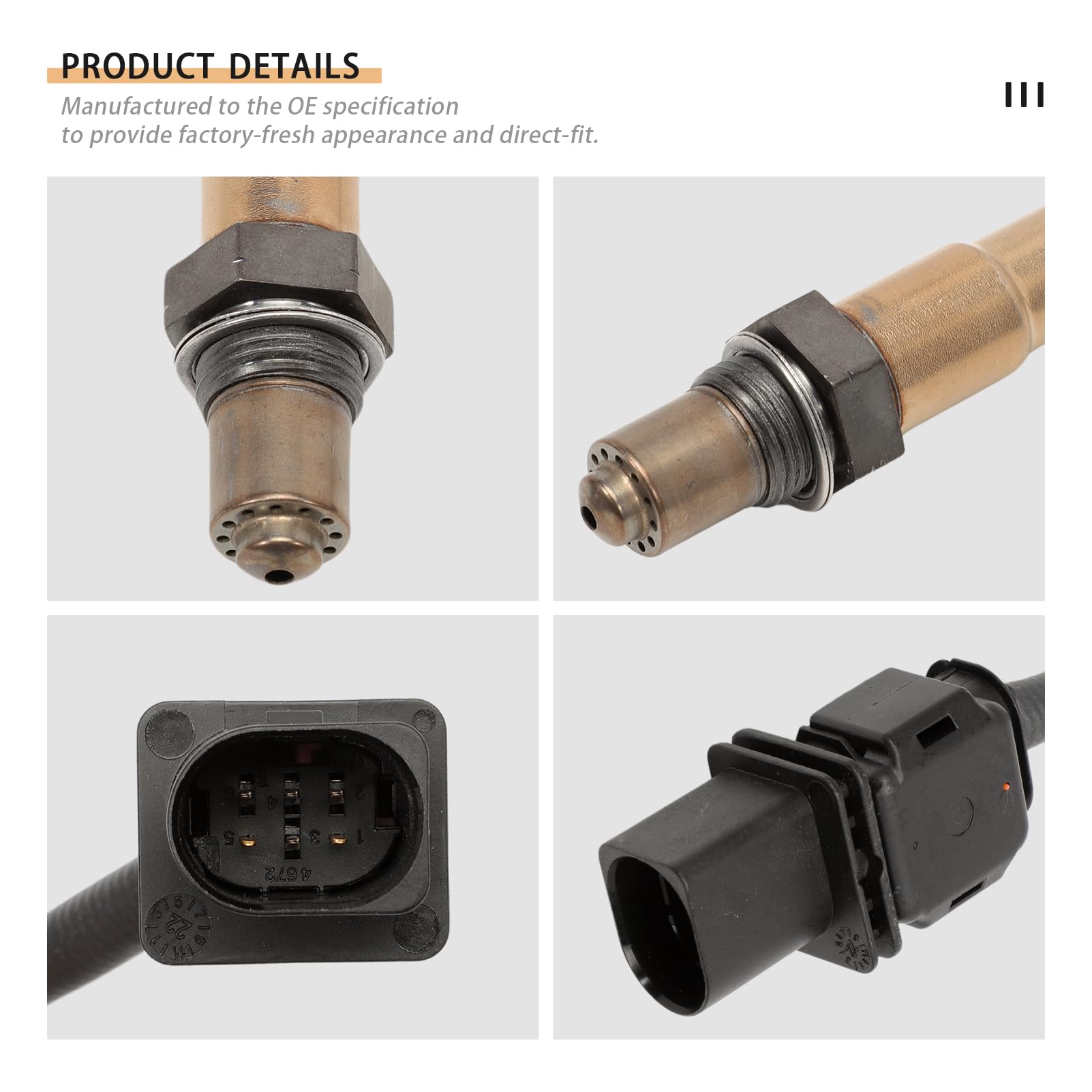 Sonda Lambda Superiore per C3 C4 C5 DS3 DS4 R55 R56 207 208 308 508 2008 3008 5008 Sensore Ossigeno Sonda Lambda 0258017217