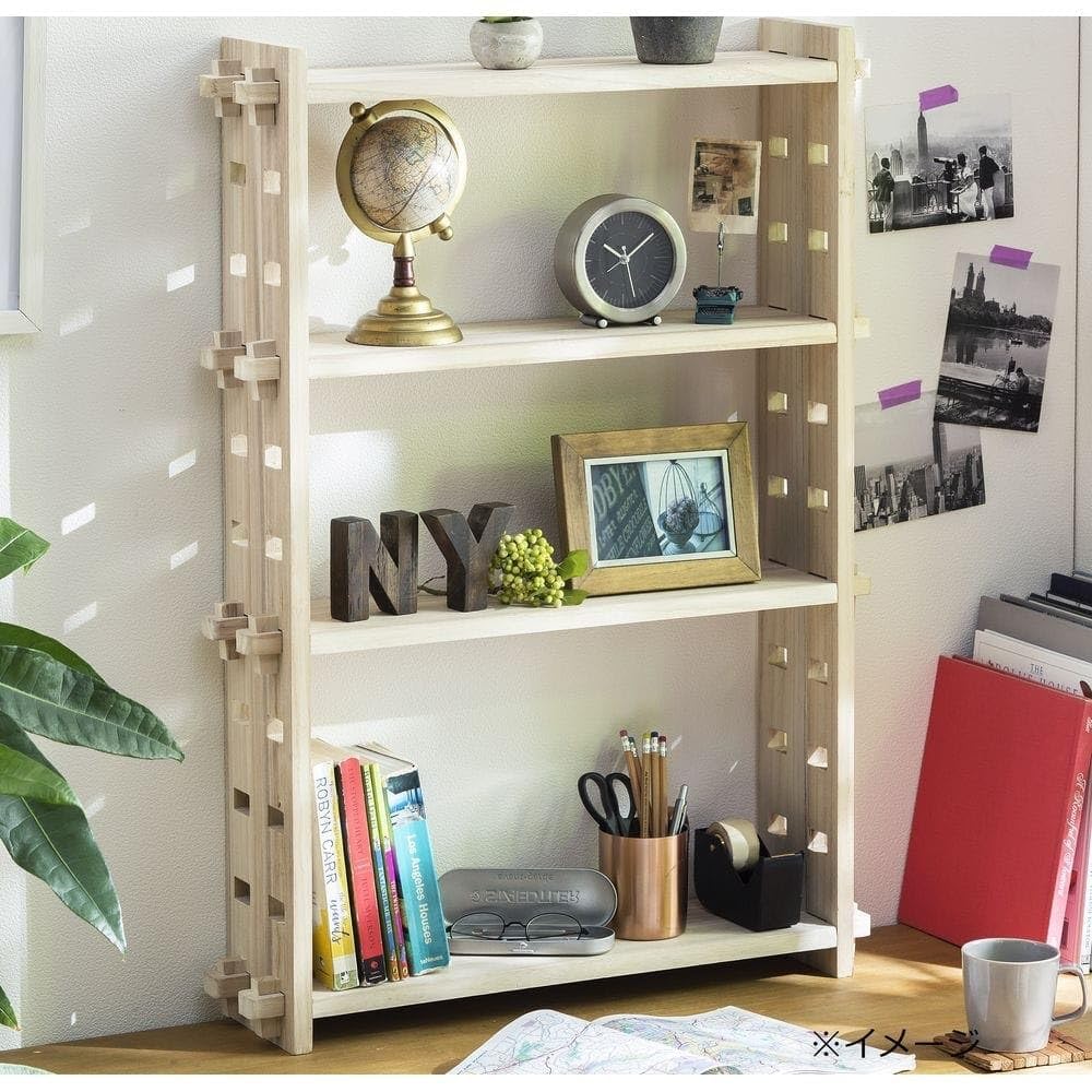 Amazon｜カインズ(CAINZ) くさび ラックセット 支柱ダブル 4段 幅630mm