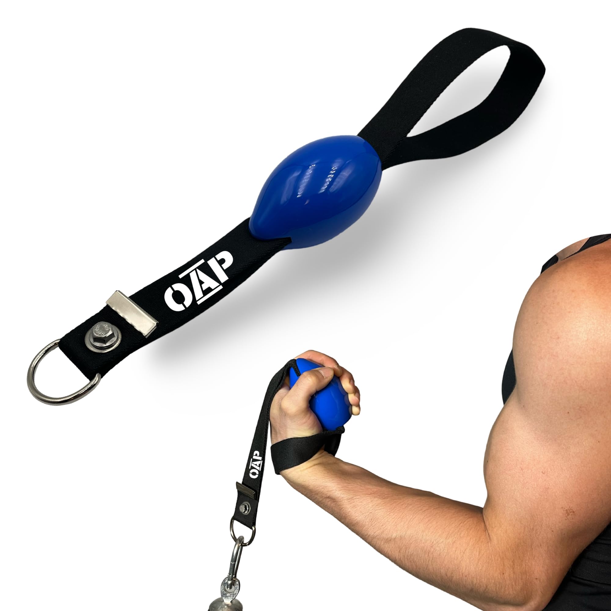 OAP Armwrestling Pronator Egg, Handtrainer Ball, Unterarmtrainer, 100% Made in Germany, Handgelenkball, Kompatibel mit Kabelzug, Widerstandsbänder, Loading pin, für Home Gym/ Fitnessstudio