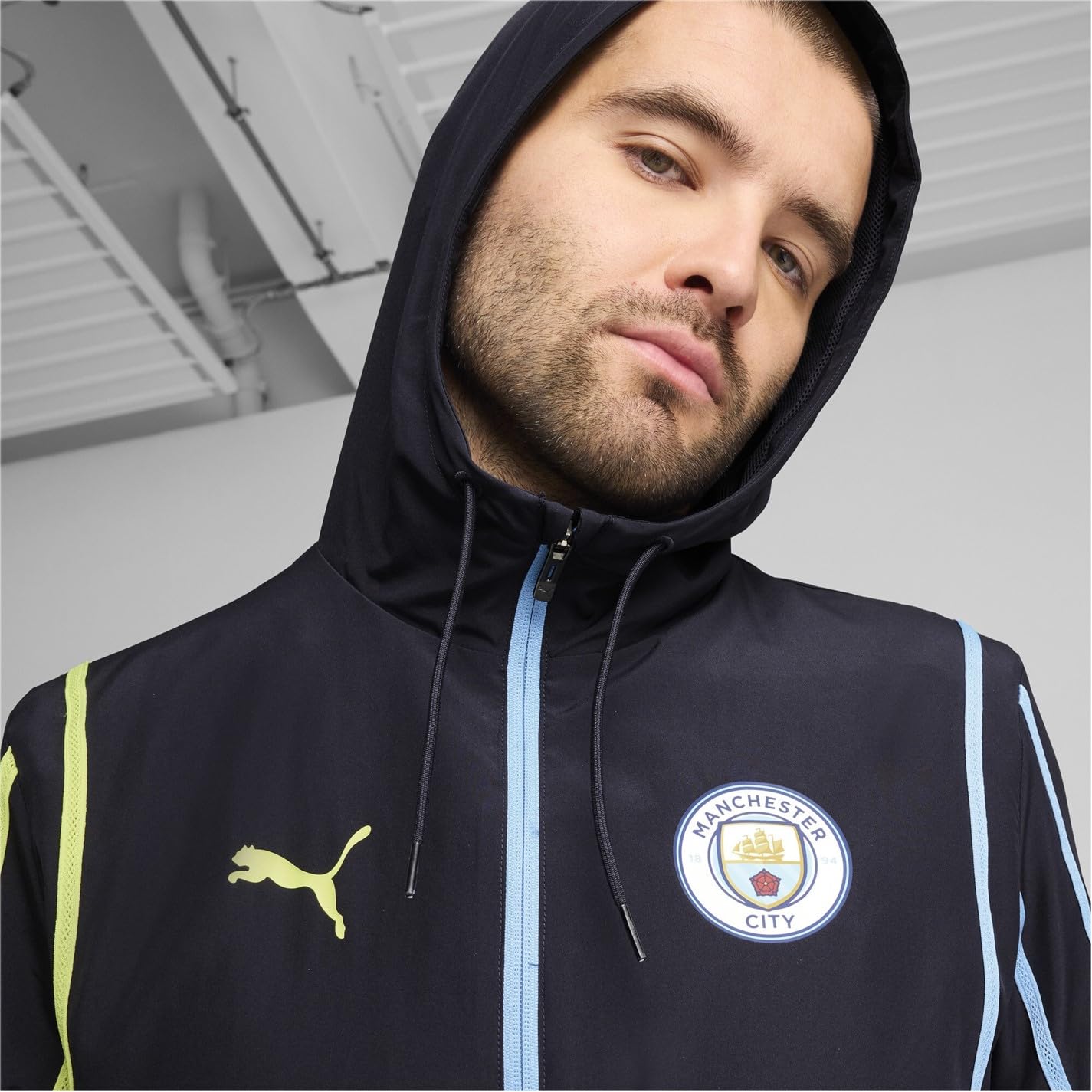 PUMA Giacca da uomo in tessuto pre-partita Manchester City 2024 2025