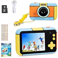YunLone ToyZoom Macchina Fotografica per Bambini 24MP Fotocamera Digitale 1080P HD
