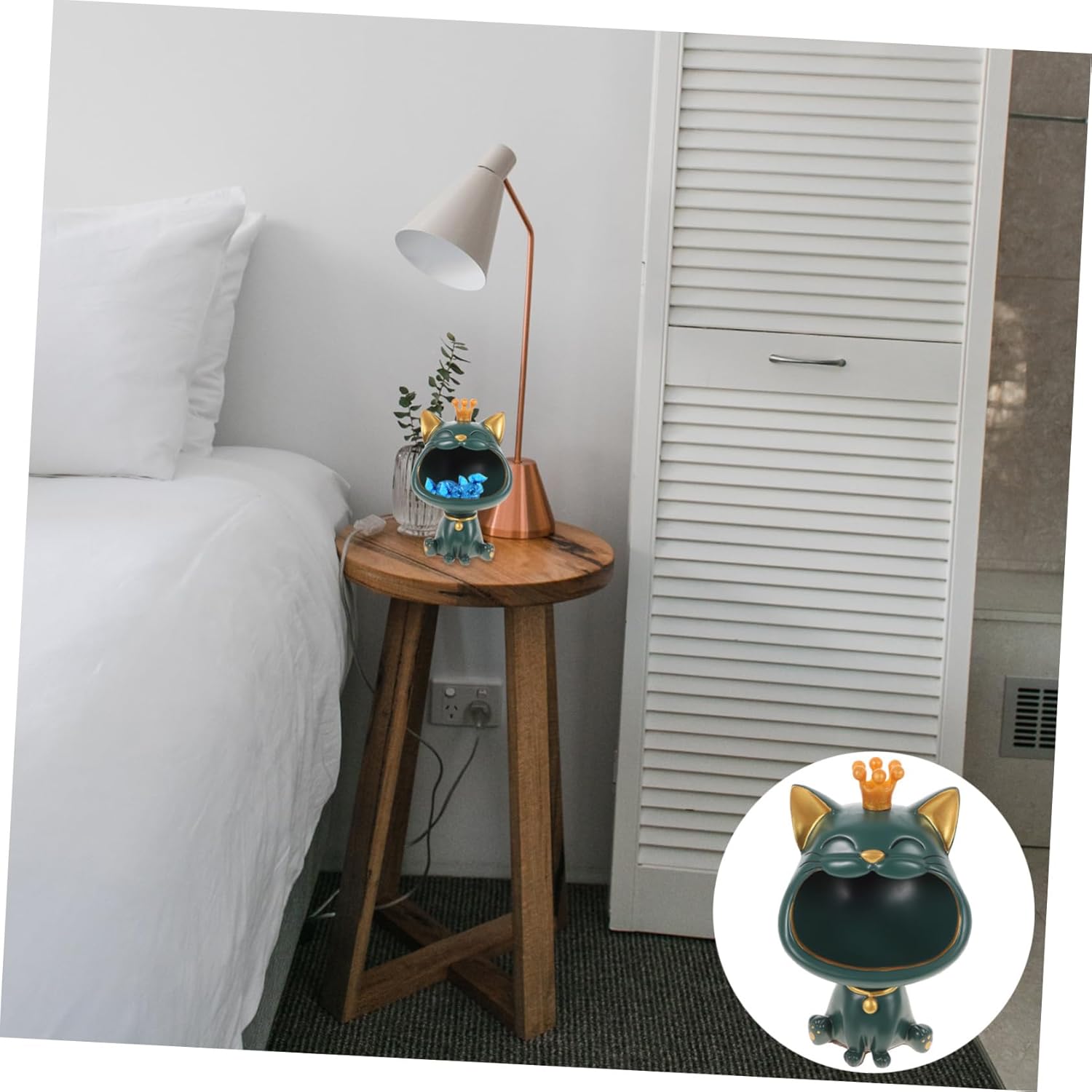 1pc Dog Shaped Storage Jar Decorative Key Holder for Home Office Creative Modern Adornment Great for Living Room Bedroom Decor