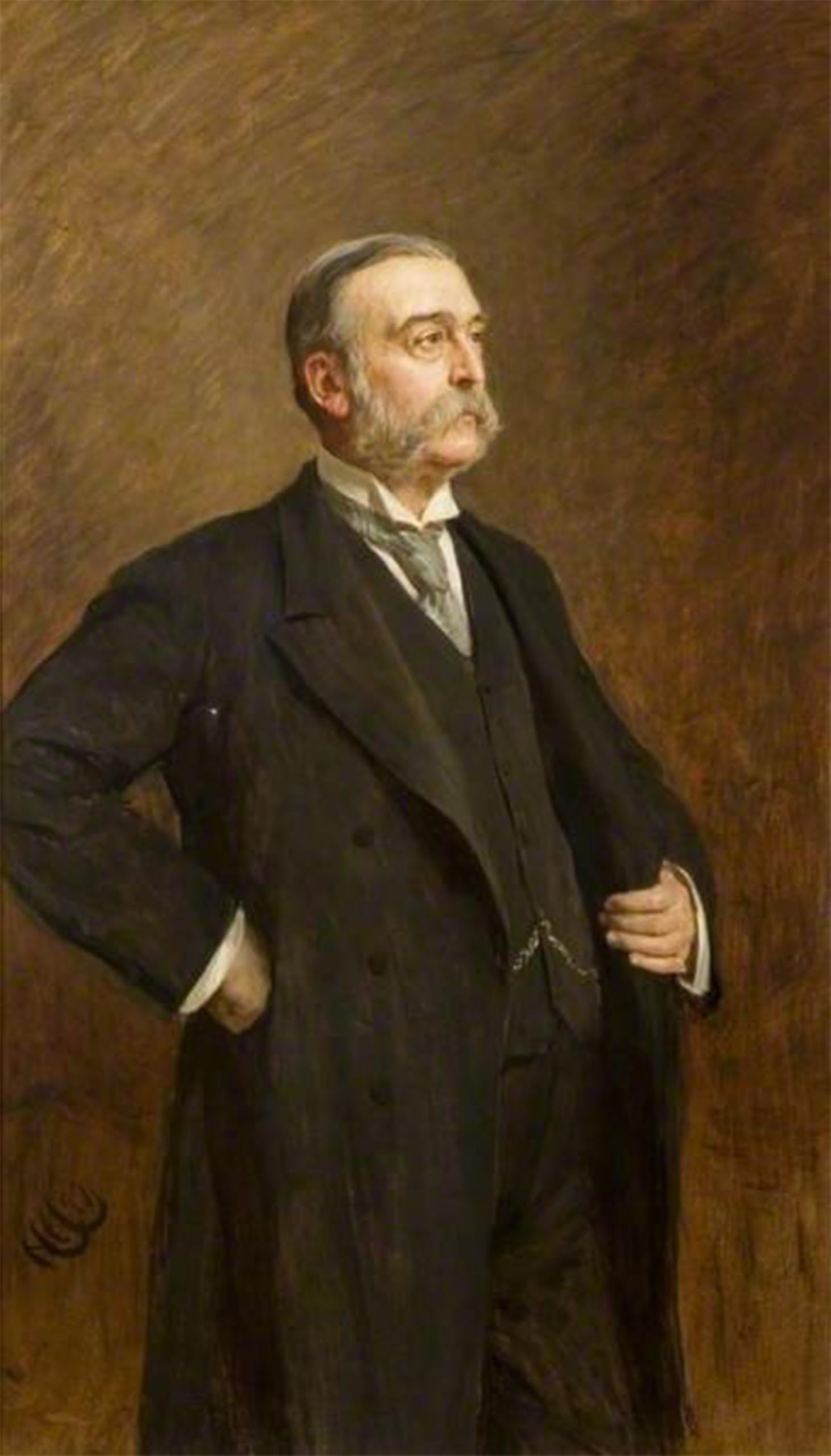 POSTERIIk Vintage Art Print Images Pictures Print Sir George Carlyon by Sir Hubert Von Herkomer Modern Colour Posters for Office Home Decor 60x90cm