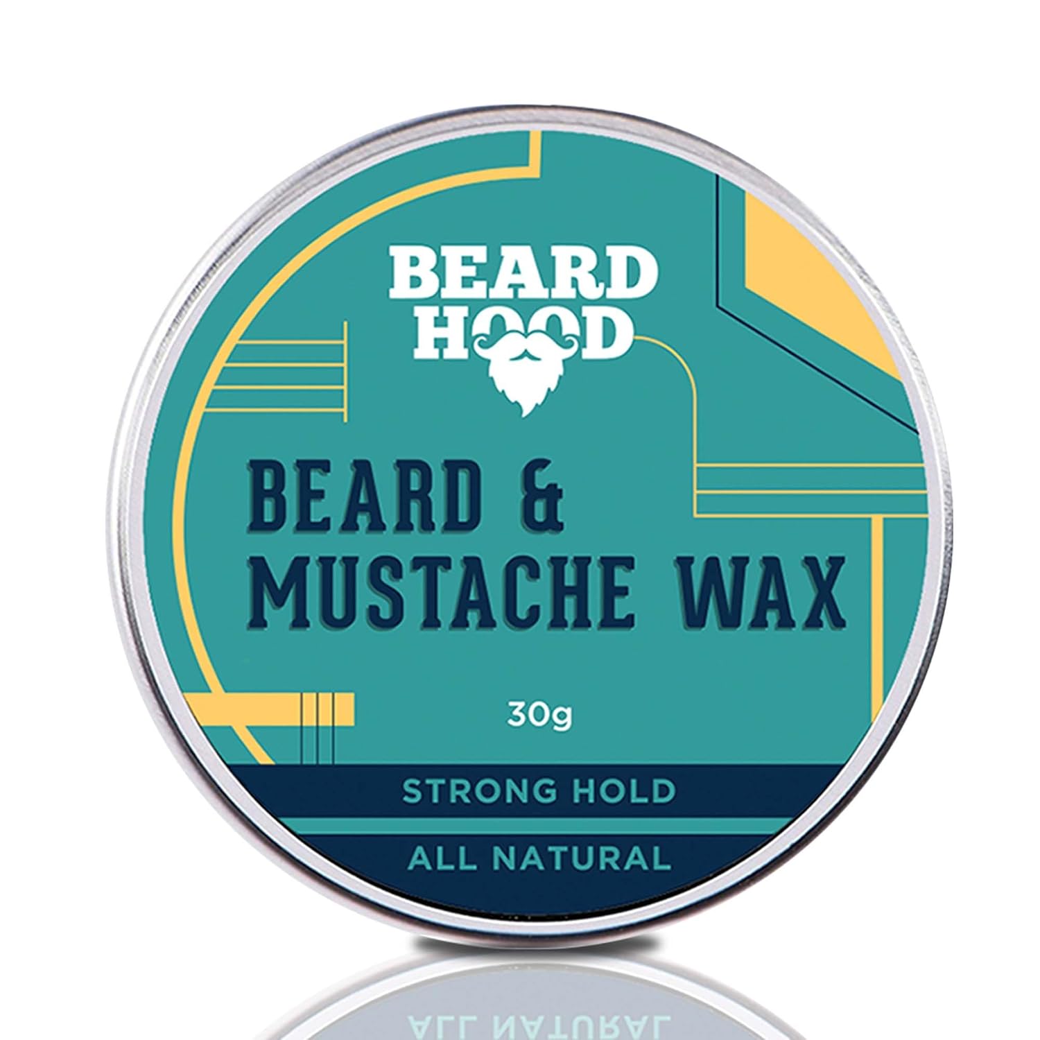 BEARDHOOD 100 Natural Mustache And Beard Wax For Strong