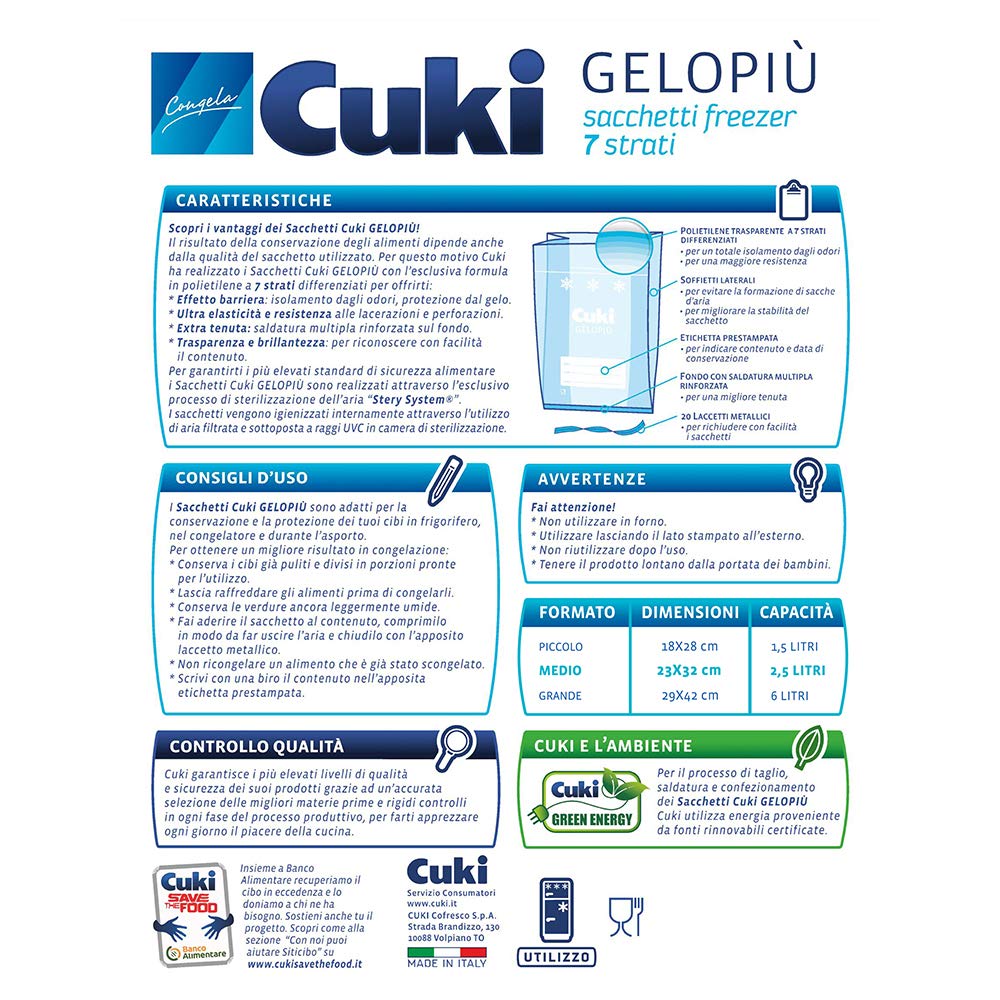 Cuki Sacchetti Gelo Grandi 29X42, 30Pz