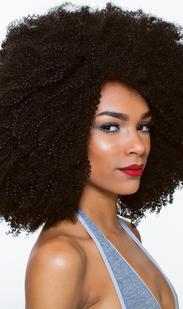 Outre Human Hair Blend Weave Premium Purple Pack 1 Pack Solution Big Beautiful Hair 4C-Coily (DR30)