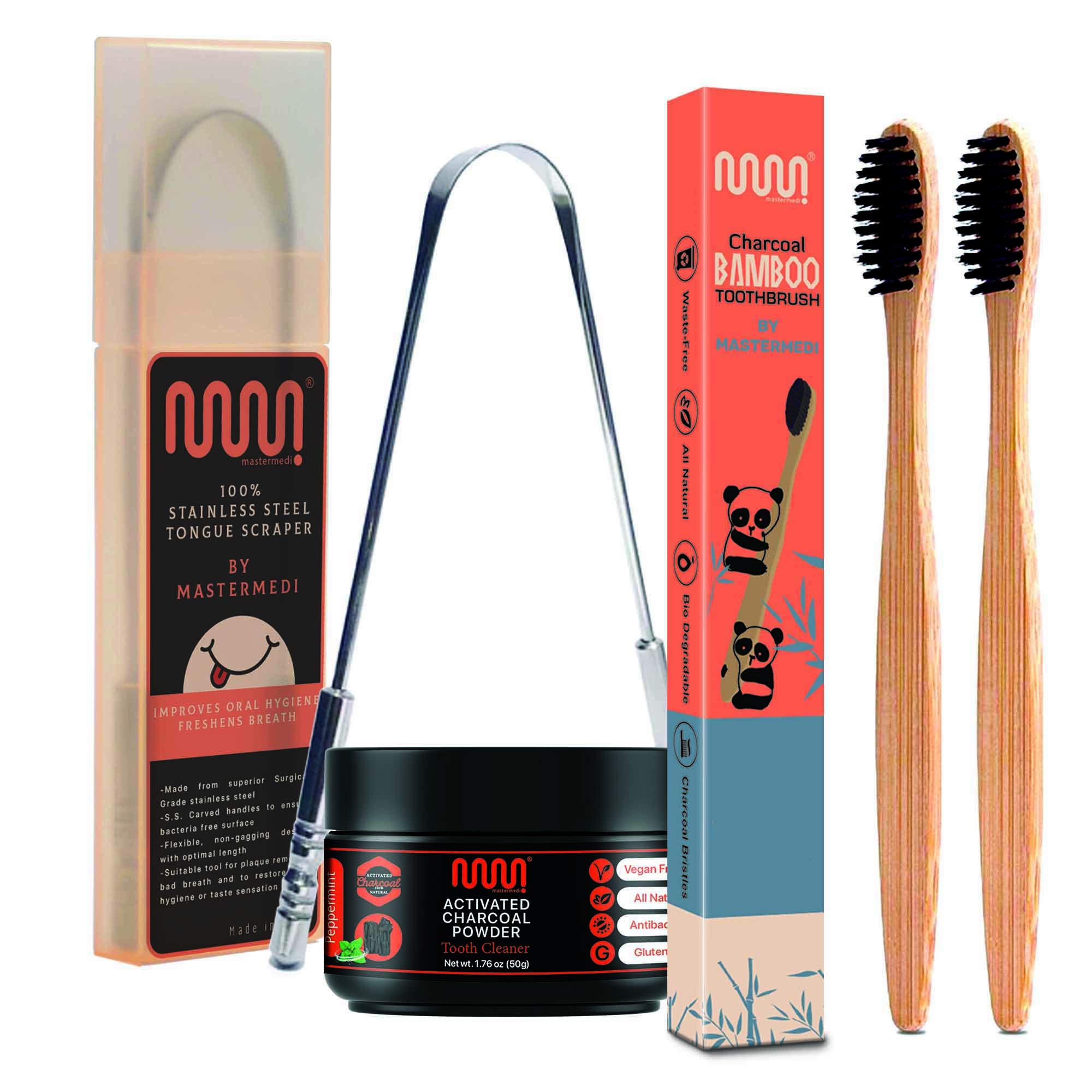 Buy MasterMedi Oral Care Charcoal Kit Allin One Saver Pack (4 Piece