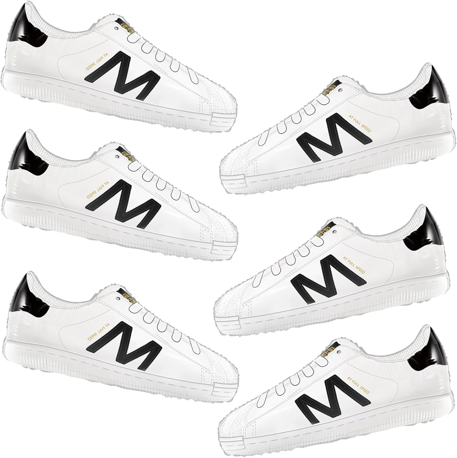 6PCS Mylar Balloon Sneakers Theme Birthday Party