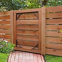 TFMUZERT Heavy Duty No Sag Fence Gate Kit for 2x4s - Adjustable Hardware for Wooden Gates, Shed Doors & Barns