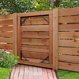 TFMUZERT Heavy Duty No Sag Fence Gate Kit for 2x4s - Adjustable Hardware for Wooden Gates, Shed Doors & Barns