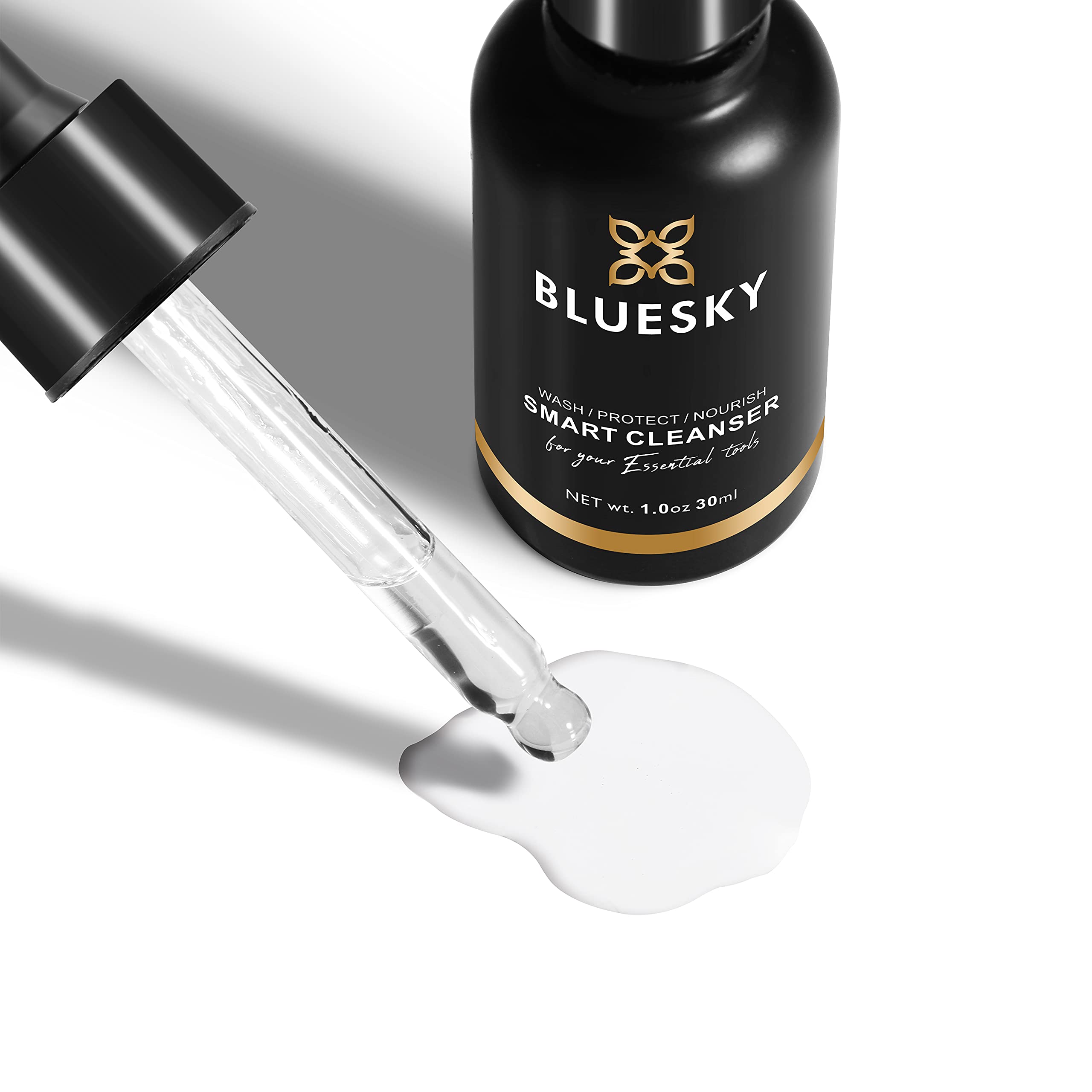 BLUESKY Smart Cleanser Nail Brush Cleaner Liquid Solution For Gel Polish 30ml 1
