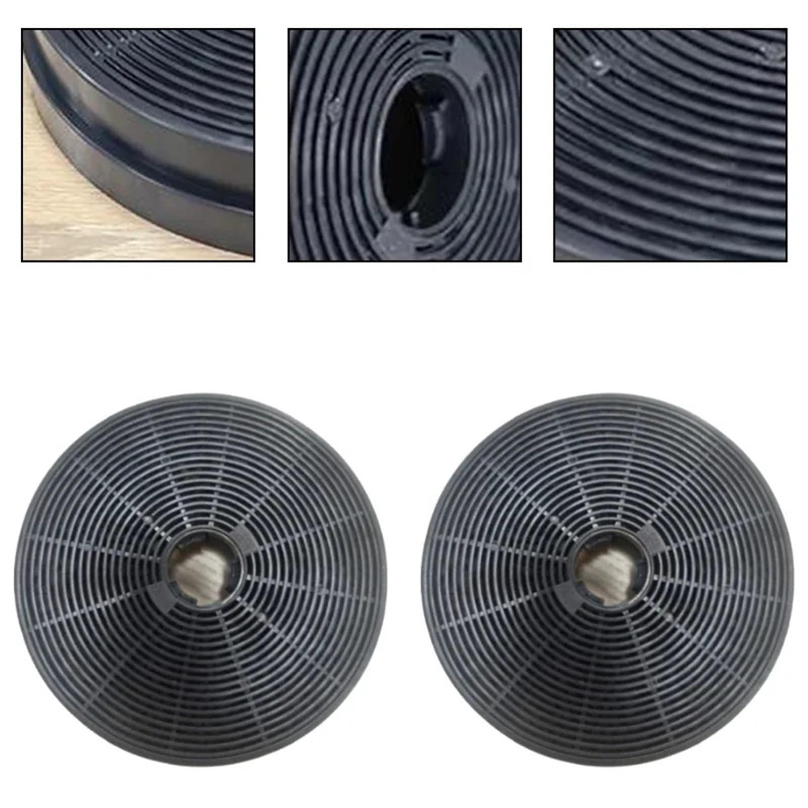 Compatible con filtros de carbón activado for campana extractora de 175x175x35mm, 2 uds.