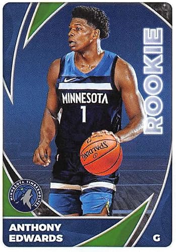 2020-21 Panini Stickers #402 Anthony Edwards Rookie Sticker Official NBA Basketball Album Sticker Measuring 2.75 inch tall X 2 inches wide in Raw