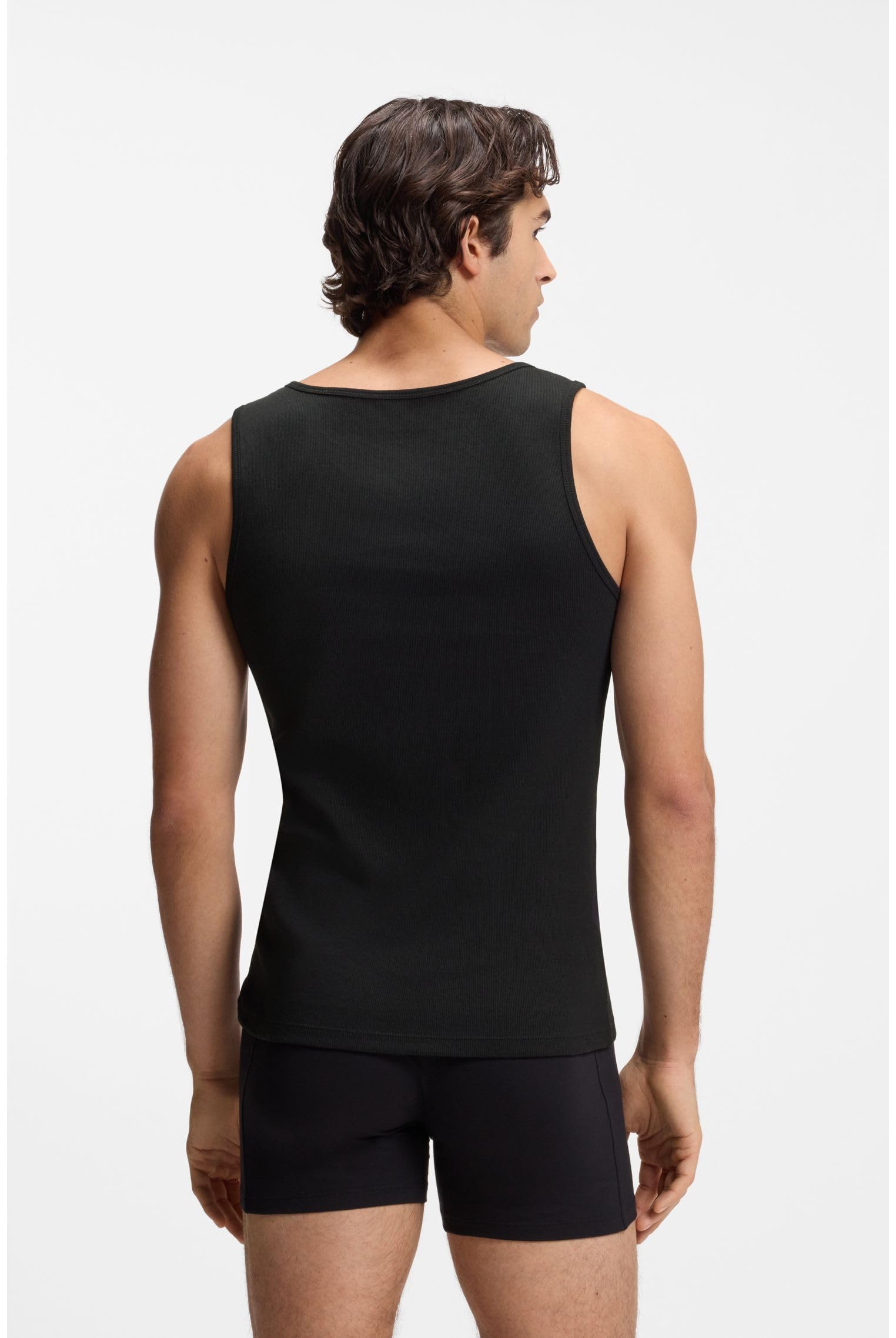 Boss Tanktop3p Ribclassic Chaleco Hombre (Pack de 3)