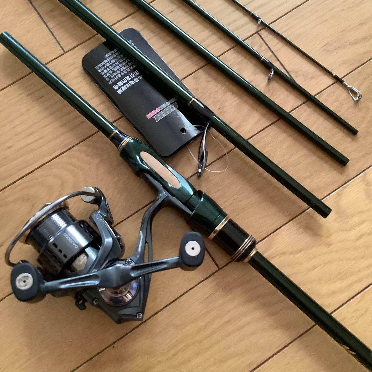 5ピース2.4mスピニングロッド&ダブルハンドルスピニングリール3000番 5ピ ース2.4mスピニングロッド&ダブルハンドルスピニングリール
