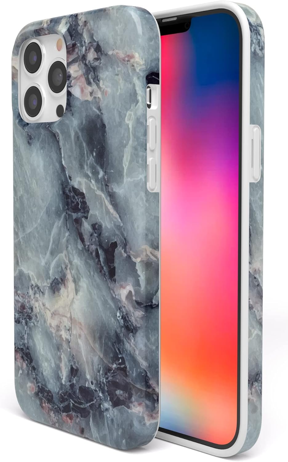 Casely iPhone 14 Pro Case | Deep Sea | Blue Marble | Compatible with MagSafe | Classic Ultra Slim Design