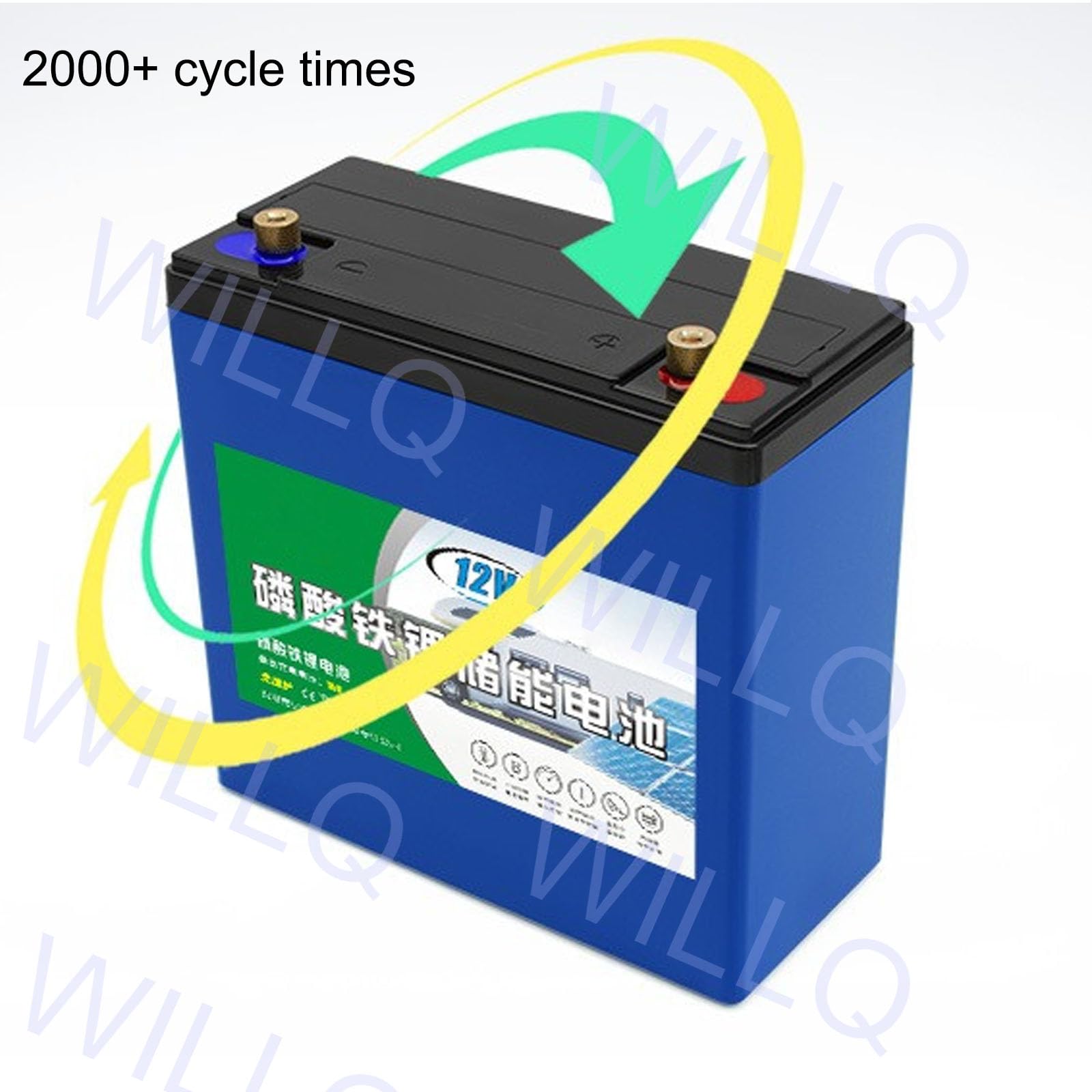 Batteria Litio LiFePO4 12 Volt Disponibile nei Formati 18Ah 24Ah 30Ah 36Ah 42Ah 50Ah 60Ah 66Ah Batteria Ricaricabile per ecoscandagli impianti solari Campeggio all'aperto