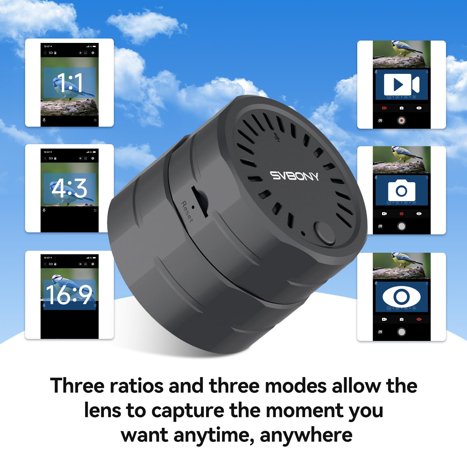 Svbony SV28 - Alcance de detección de 25-75 x 70 mm con cámara WiFi SC002, con trípode y adaptador de teléfono para digitalización, resistente al agua, a prueba de pies, alcance de largo alcance para