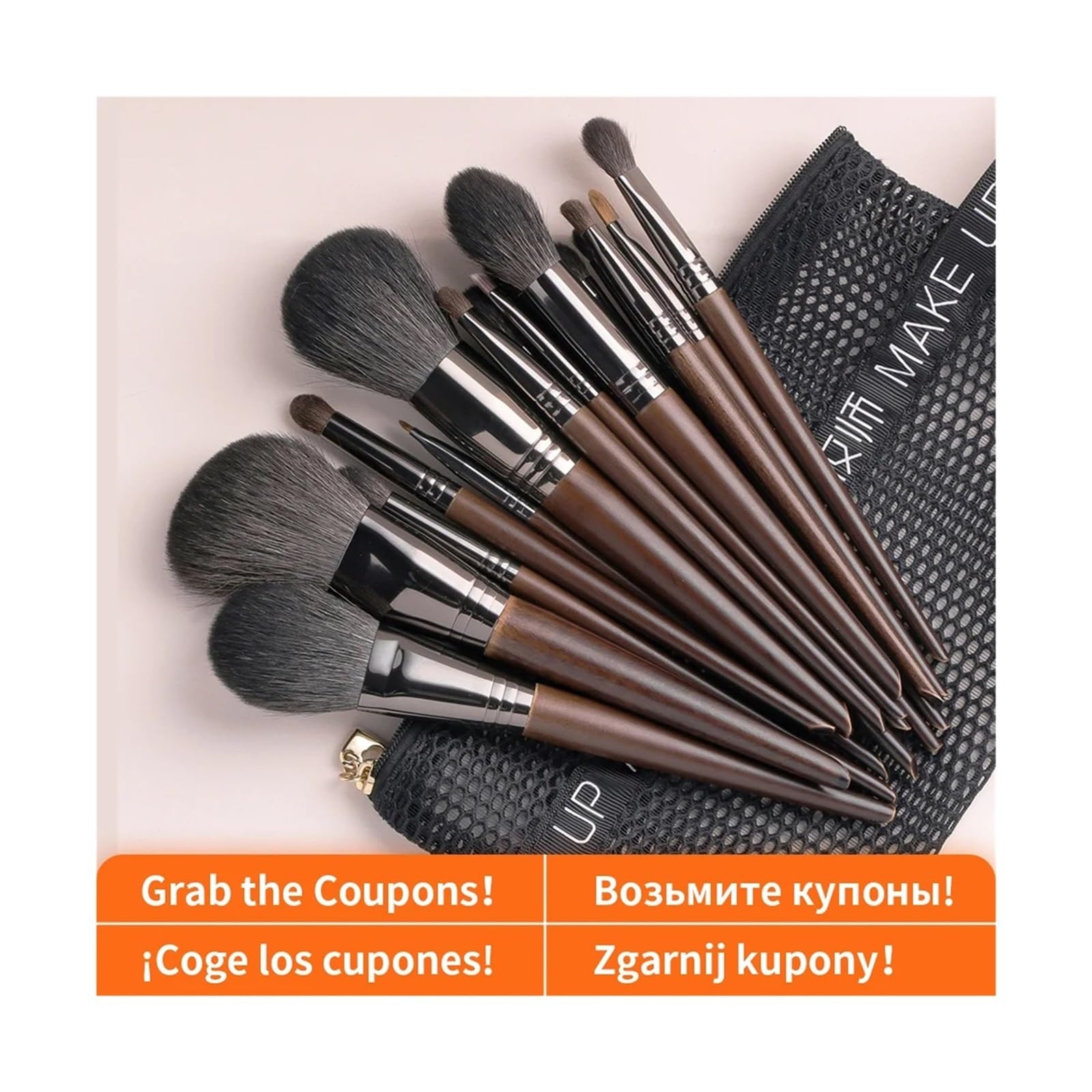 Zestaw pędzli do makijażu Pro Zestaw cieni do powiek Podkład do pudru Eyeliner Rzęsy Pędzel do makijażu ust Zestaw narzędzi kosmetycznych Hot (Color : 8pcs 45111213141920)