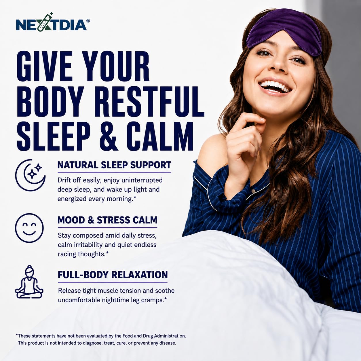 Nextdia Melatonin Free Adult Sleep Gummies, 300mg Magnesium Glycinate — Amazon image 3