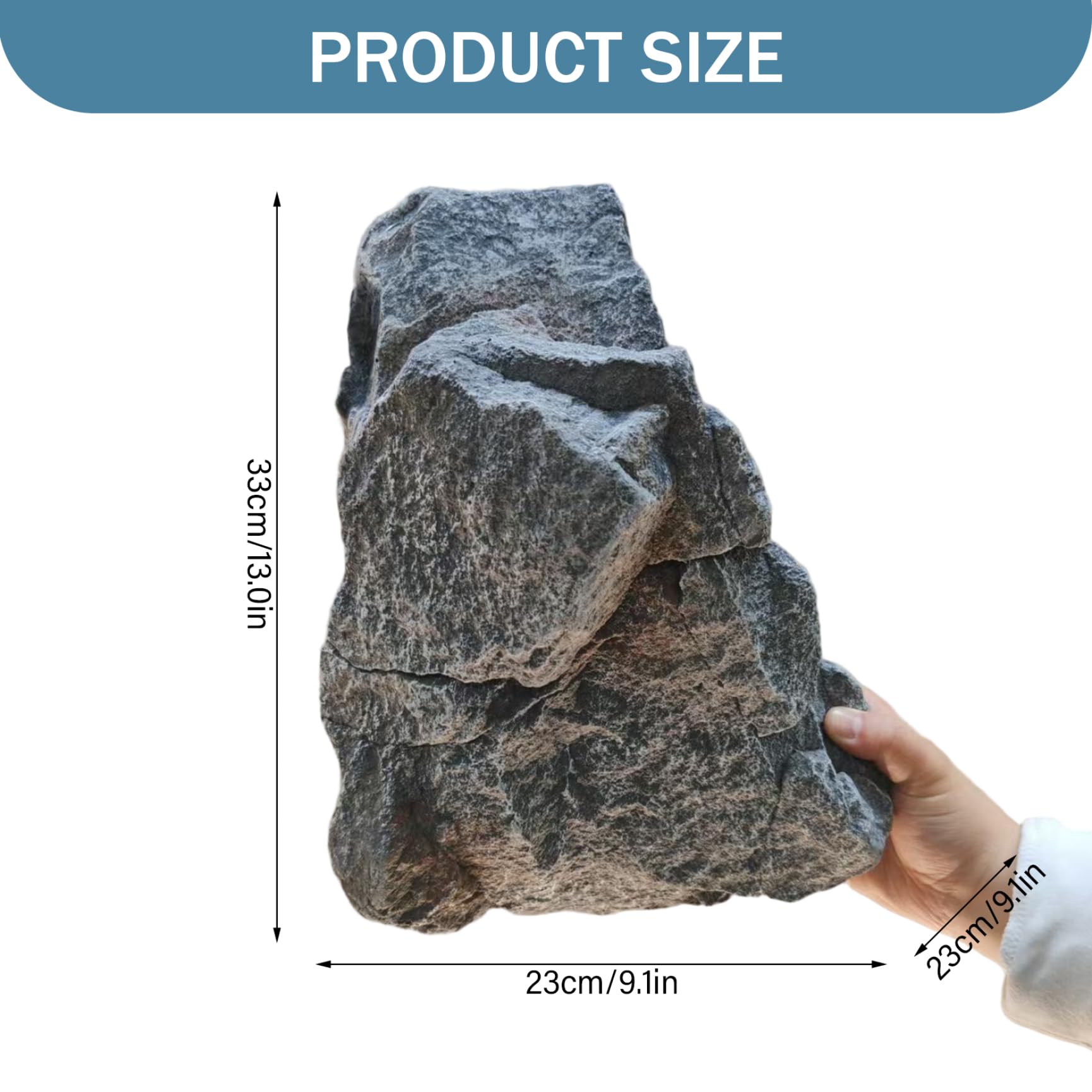 Rocce paesaggistiche, copertura in finta roccia realistica per decorazioni da esterno, rocce artificiali leggere in schiuma PU per giardino, cortile, acquario e paesaggistica commerciale
