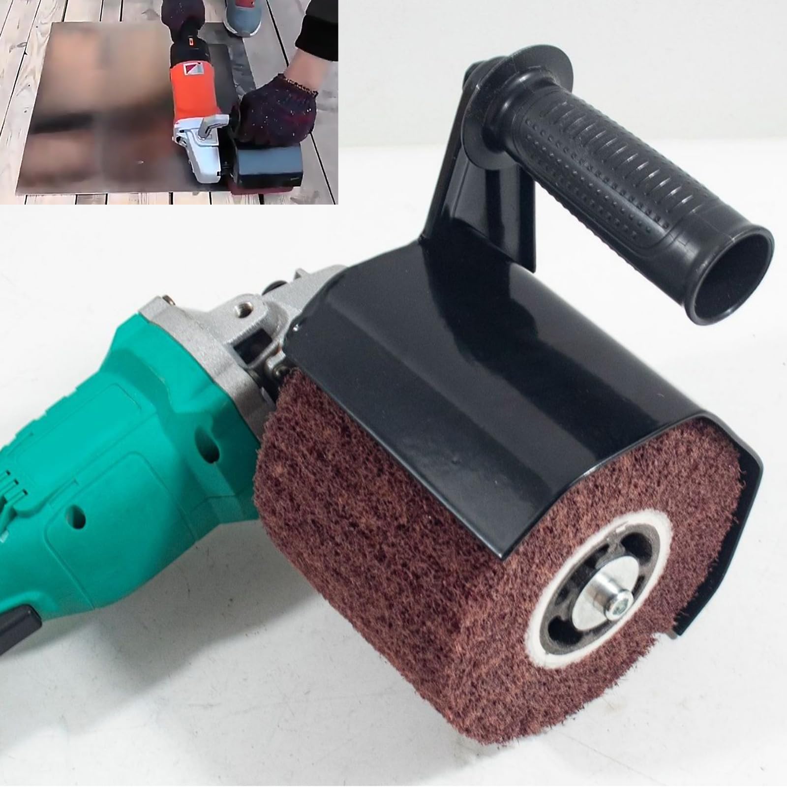 Robusto set accessori per lucidatura per smerigliatrice angolare M 10 in lega con ruota da 4, 7 pollici per progetti metallo, legno e artigianato Accessori per lucidatura professionale