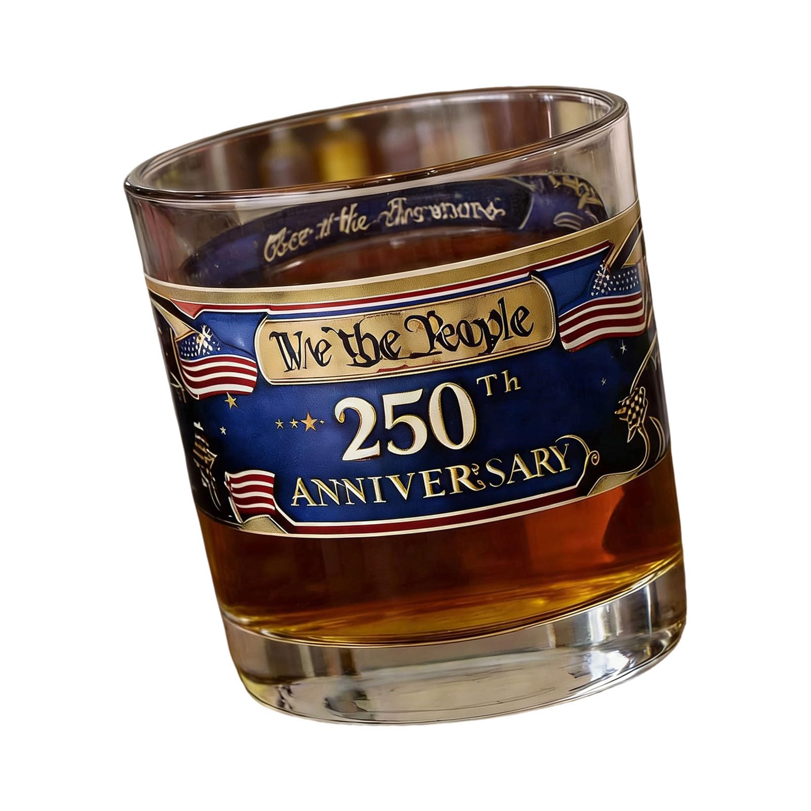 Tsophreniq 250Th Anniversary 300Ml Whiskeys Glass Borosilicate Glass Drinking Cup Ideal for Hot and Cold Beverages Irish