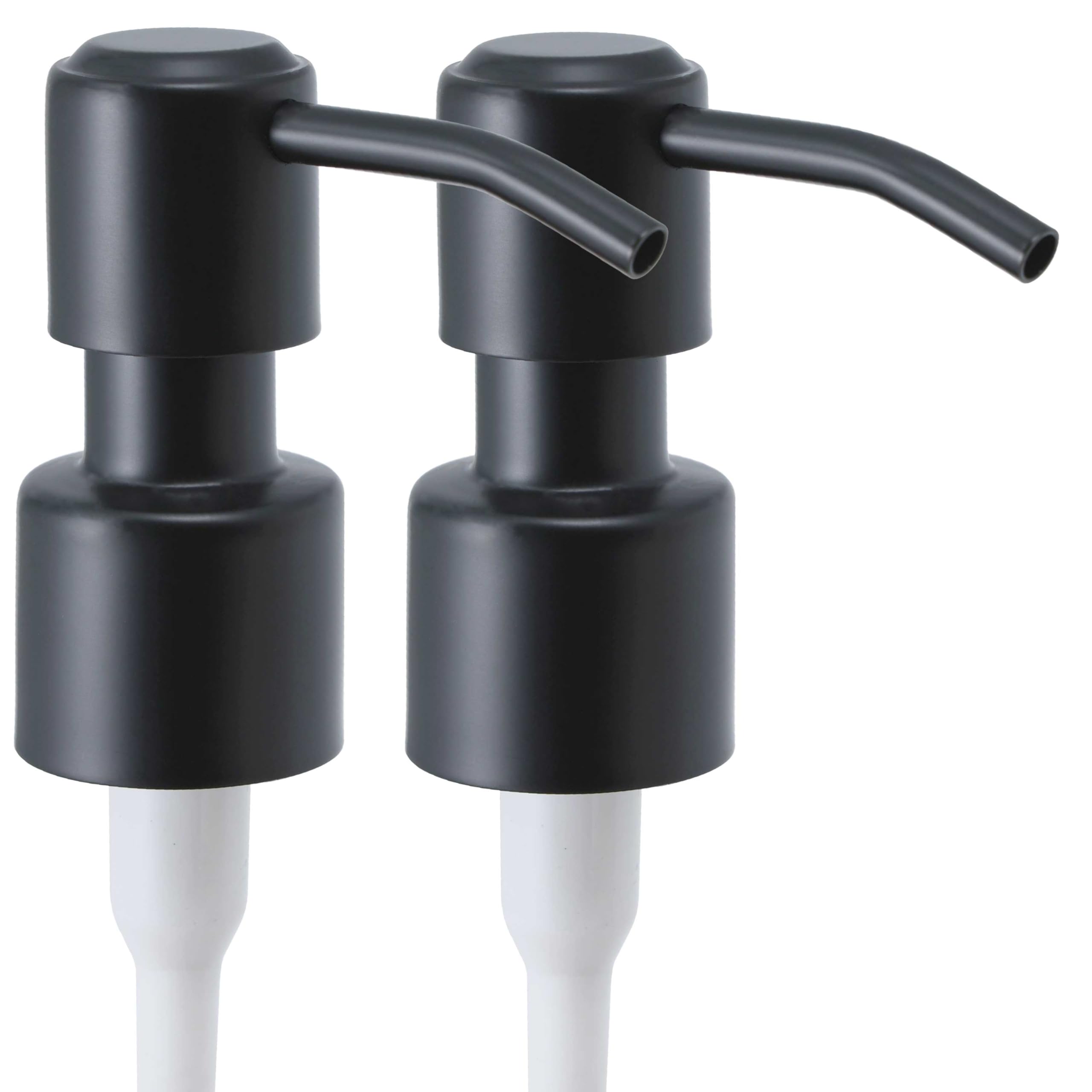 ALTGLAS 2 Pezzi di Pompa in Acciaio Inox per Dosatore Liquido con Filettatura 22-24 mm Ricambio (Nero)