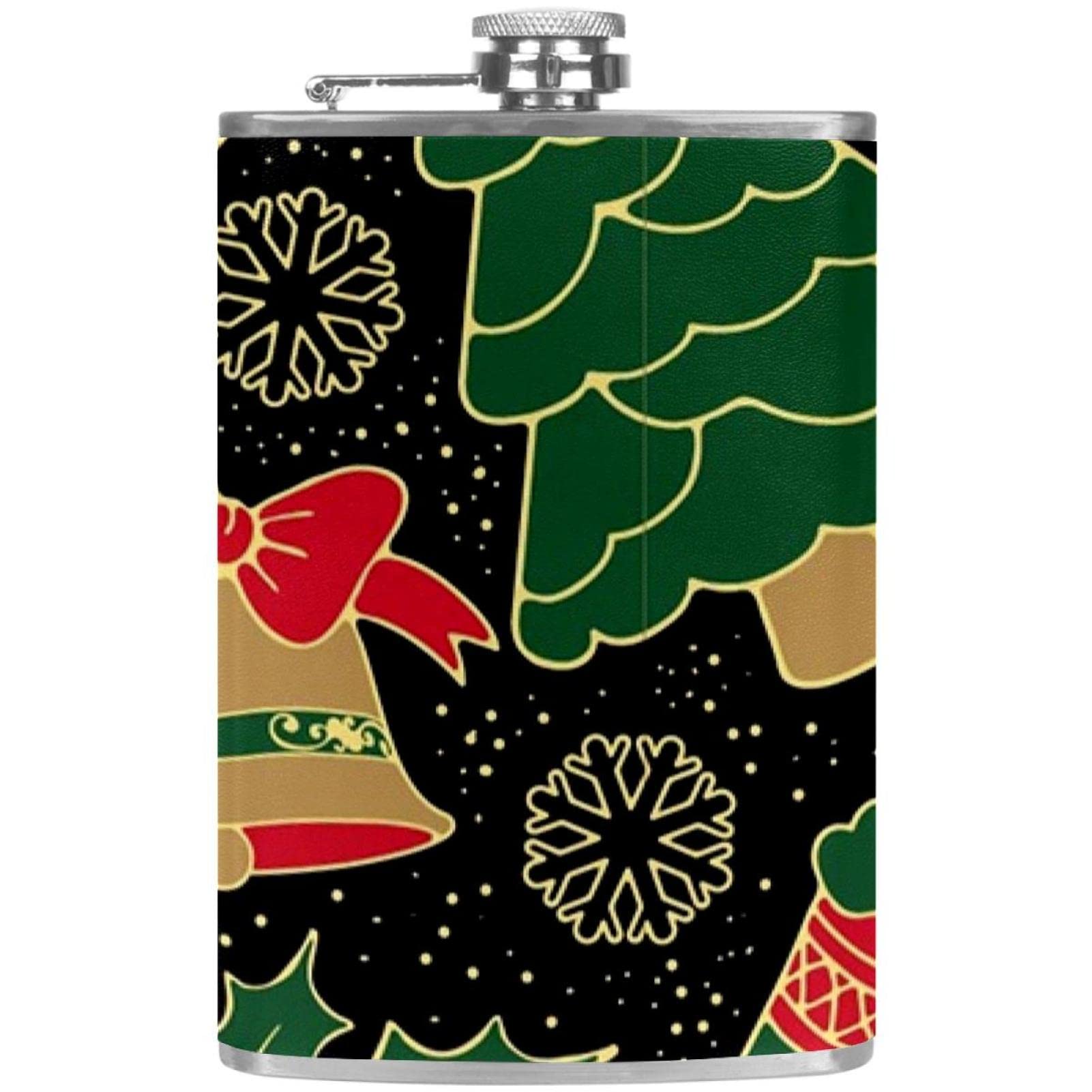 Flasque de Noël de poche pour liqueur, flacon étanche avec entonnoir pour les fêtes