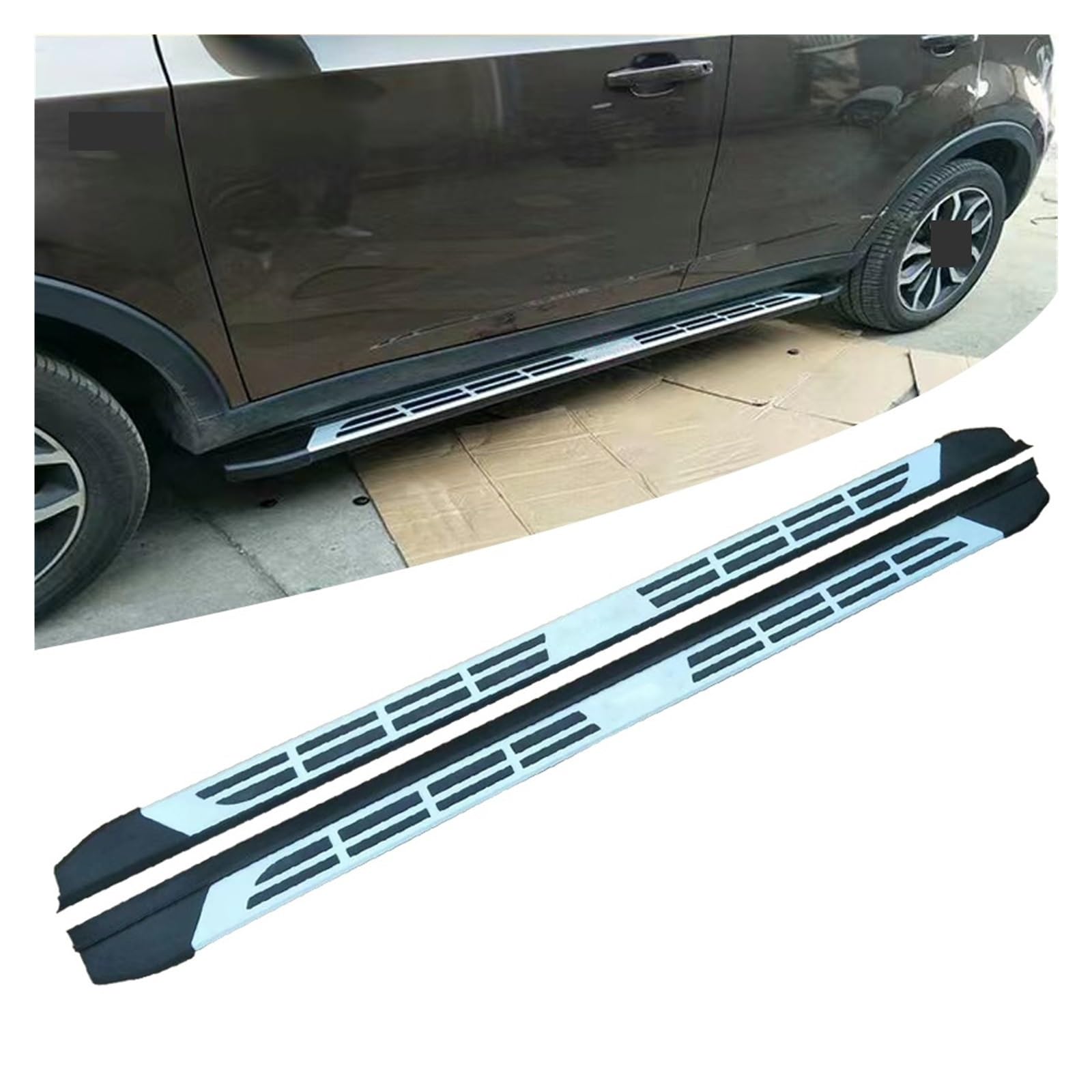 Pedane laterali da 2 pezzi Pedali Nerf Bar compatibili con Jeep Cherokee 2014-2023