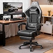 RXGAMING ゲーミングチェア オフィスチェア イス 椅子 テレワーク 疲れない 幅広座面 デスクチェア オットマン付き ゲーム用チェア145°リクライニング テレワーク パソコンチェア 座り心地よい 収納便利 (Grey)