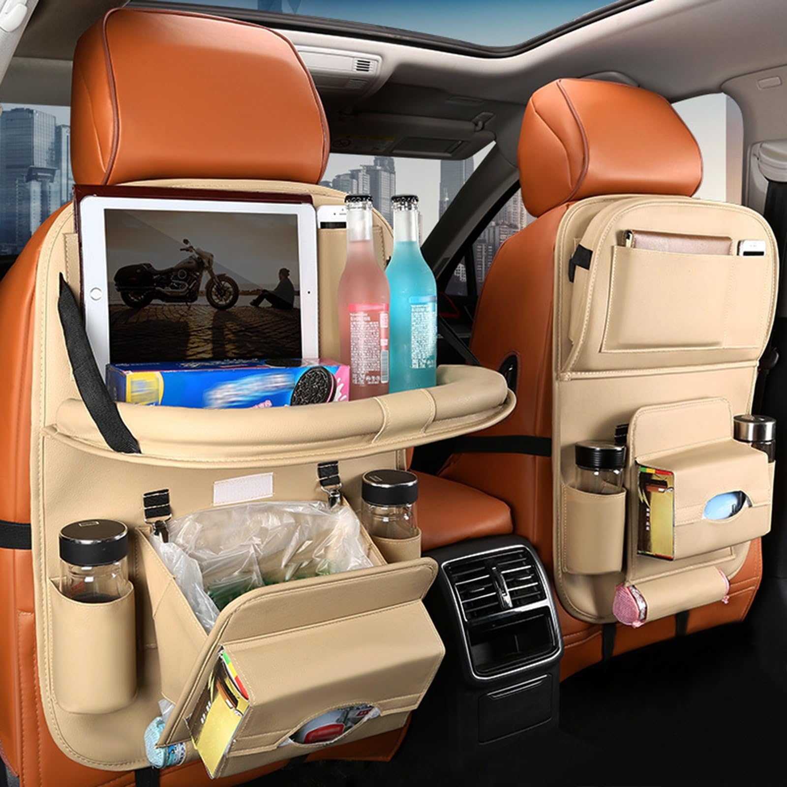 Amazon | 【2024改良モデル】車用シートバック収納ポケット に適用三菱 