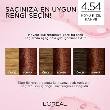 Excellence Creme Hair Dye 4.54 Dark Red Brown